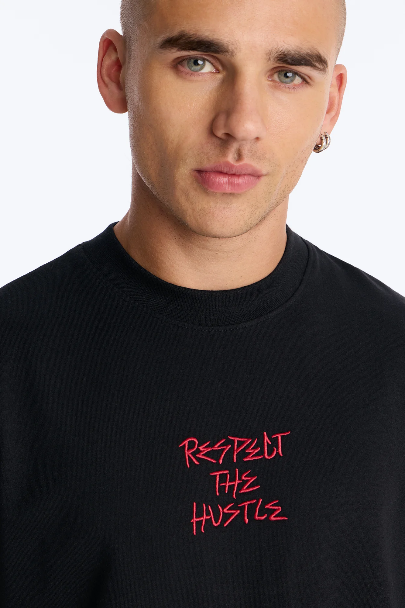 Respect For Hustle Short Sleeve Tee - Black - Image 3