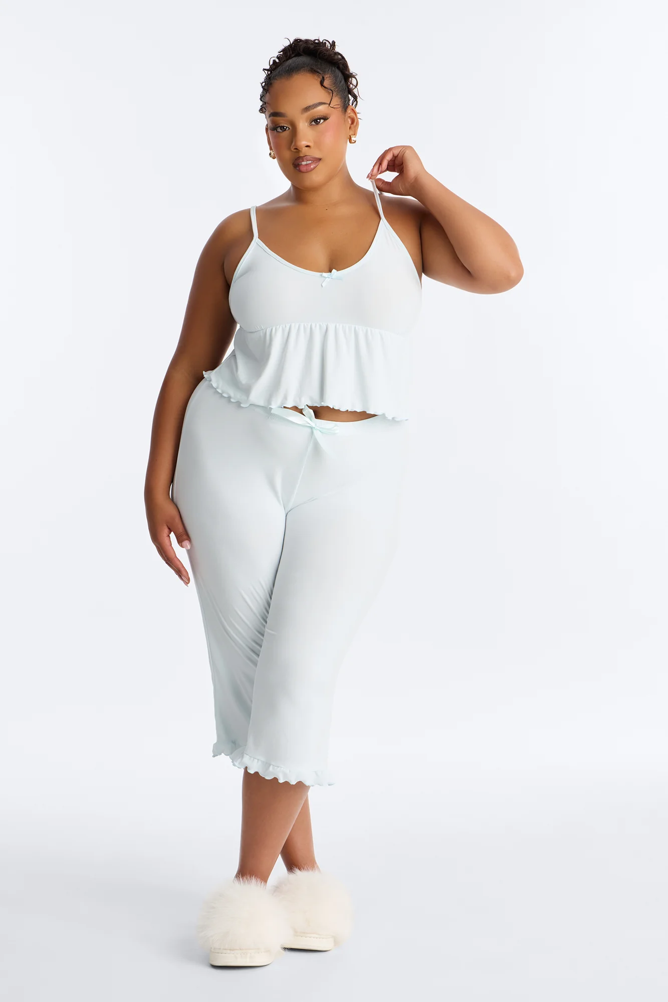 Rest And Be Thankful PJ Pant Set - Light Blue - Image 4