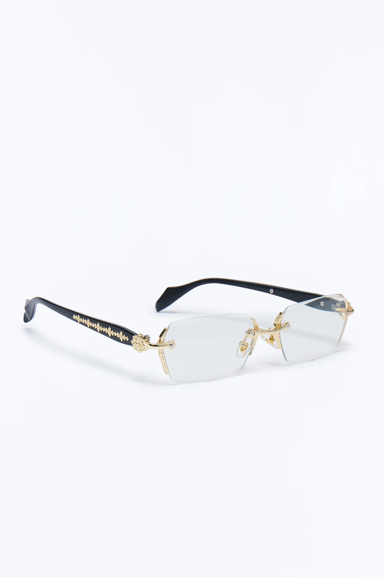 Retro Abraxas Sunglasses - Black/Gold - Image 4