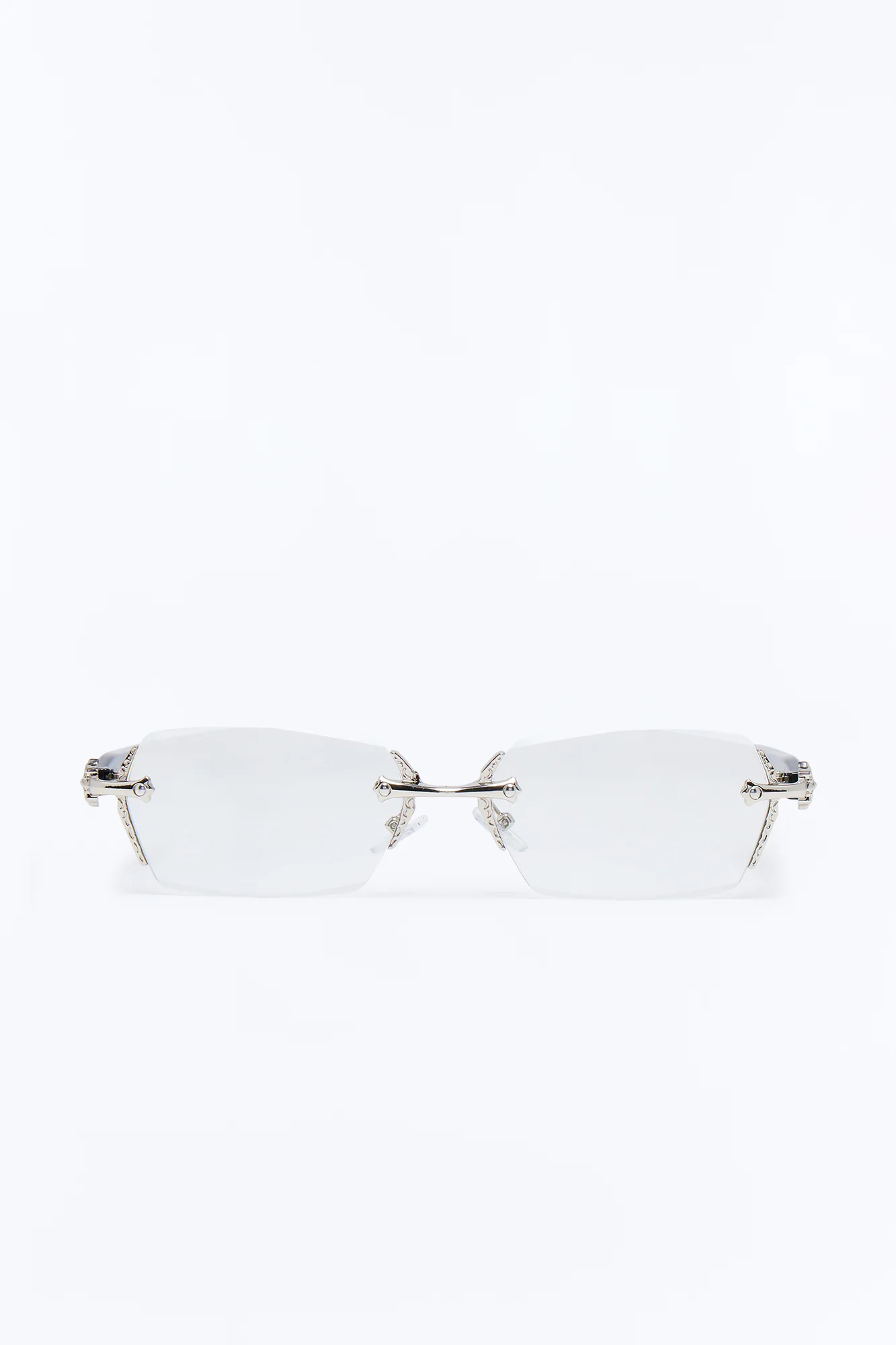 Retro Abraxas Sunglasses - Black/Silver - Image 3