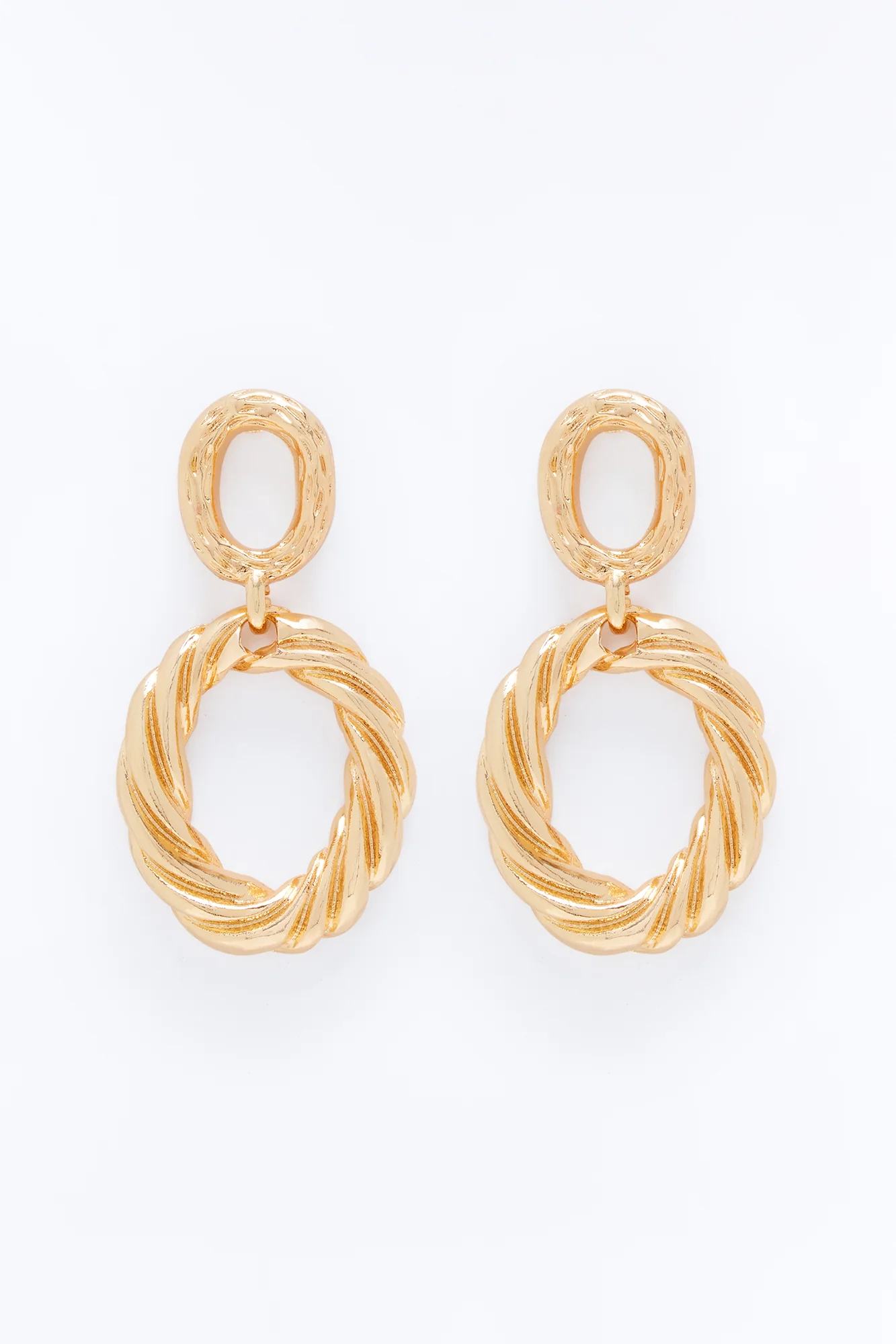 Revolving Drop Earrings - Gold