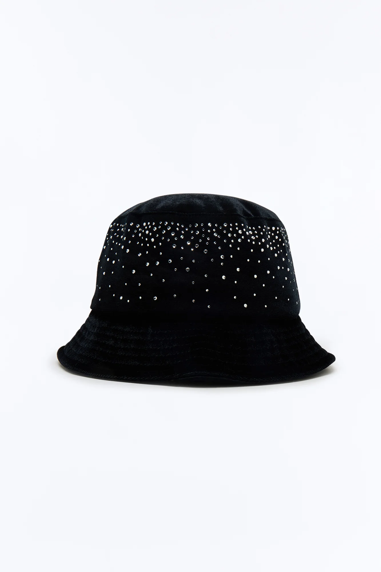 Rhinestone Embellished Bucket Hat - Black - Image 3