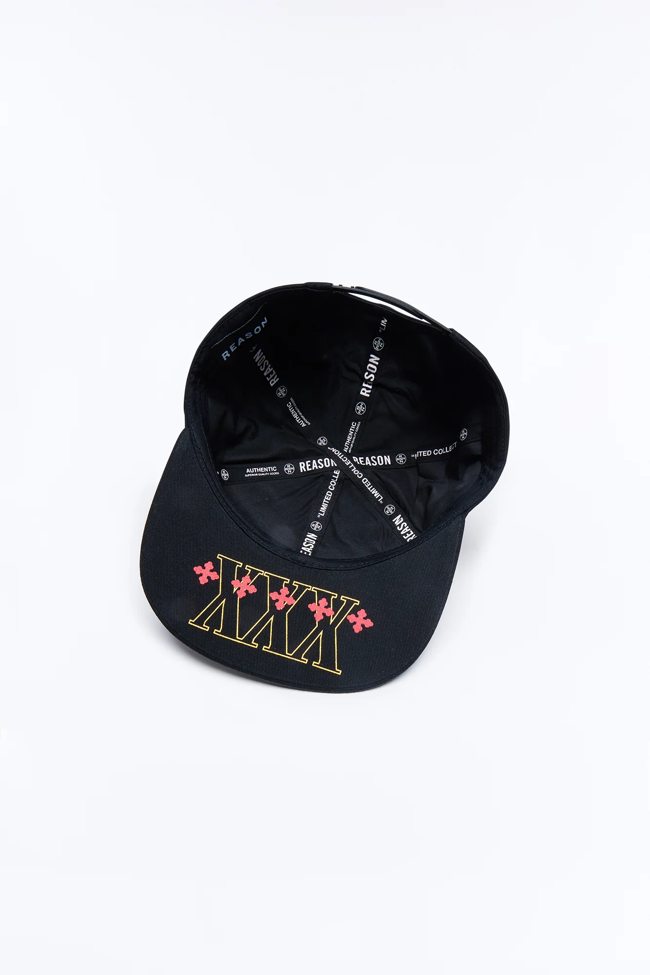 Rhinestone Graphic Embroidered Snapback Hat - Black - Image 8