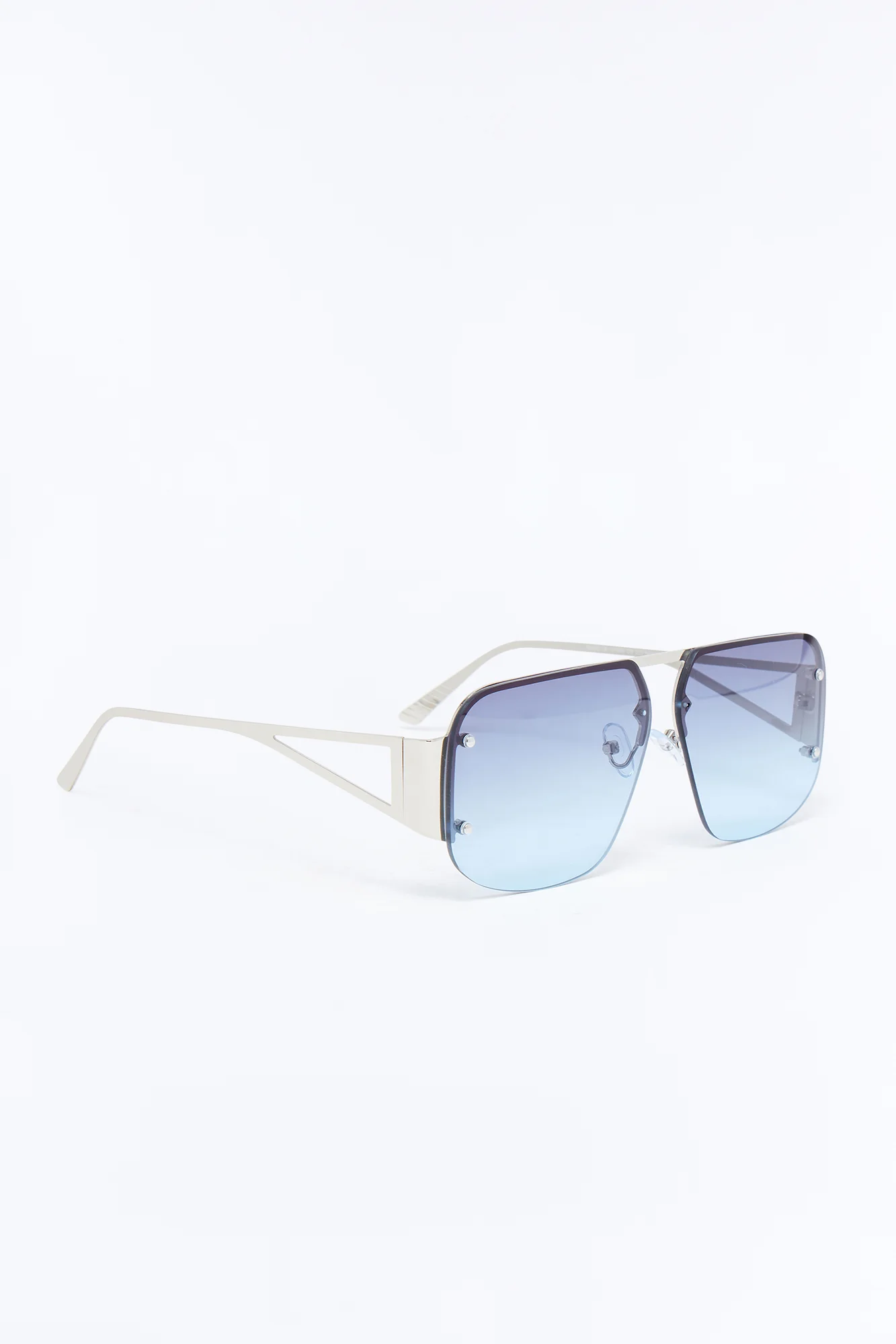 Rhythm Vison Sunglasses - Silver/Blue - Image 3