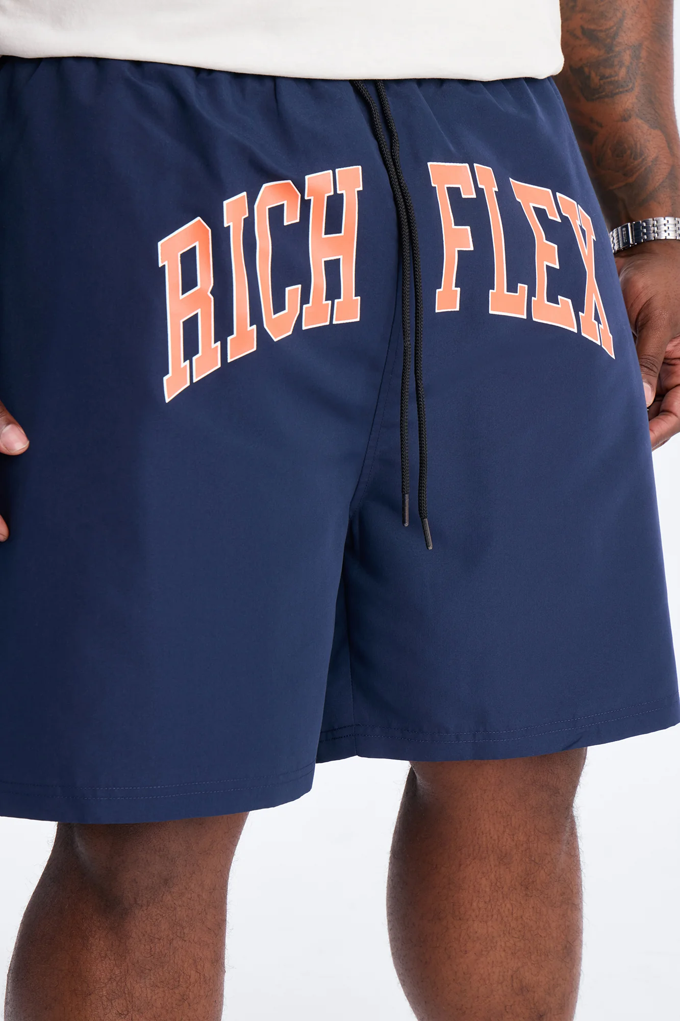 Rich Flex Swim Trunk 7″ - Navy - Image 8