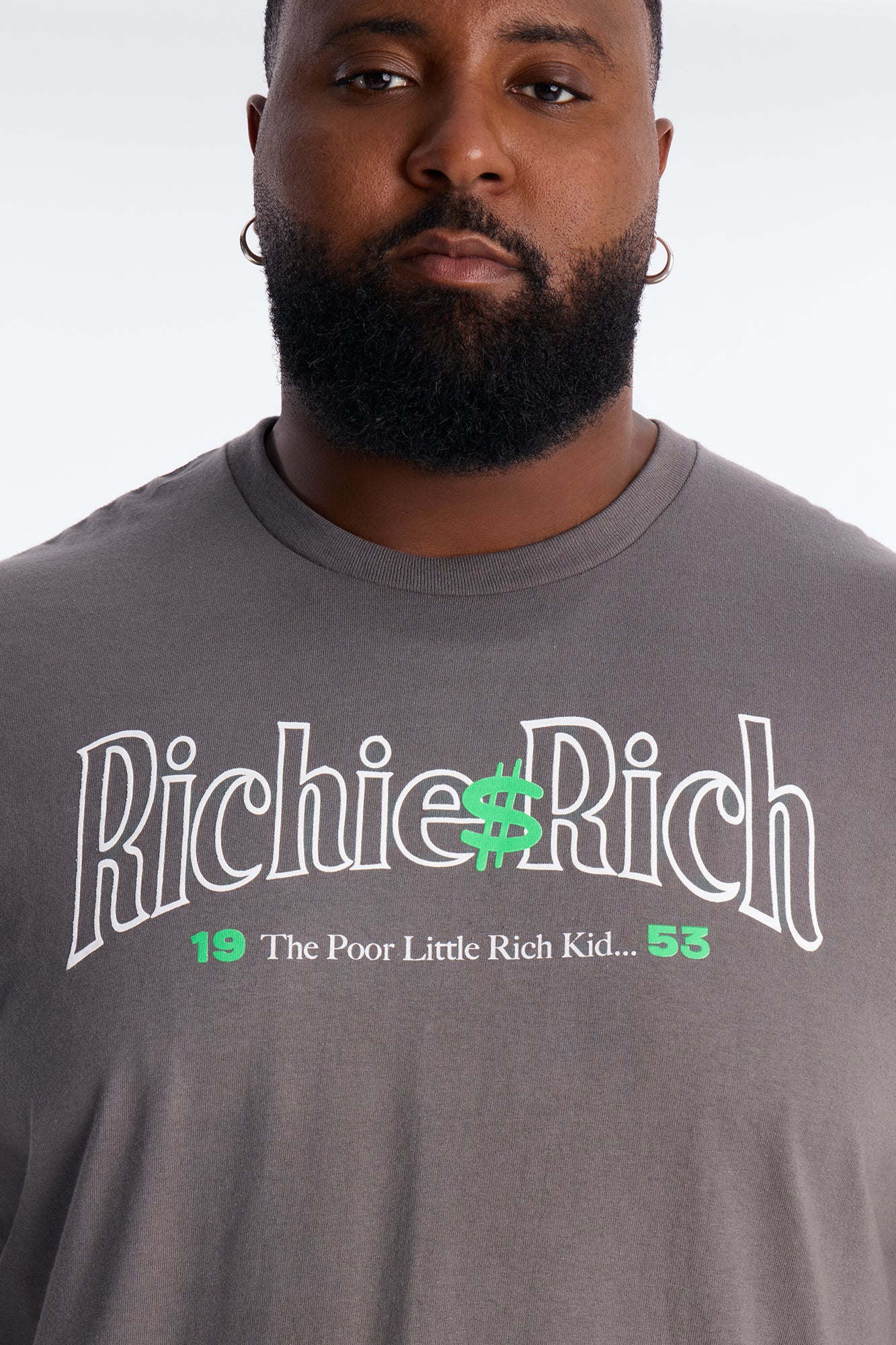 Richie Rich Dolla Dolla Short Sleeve Tee - Charcoal - Image 6