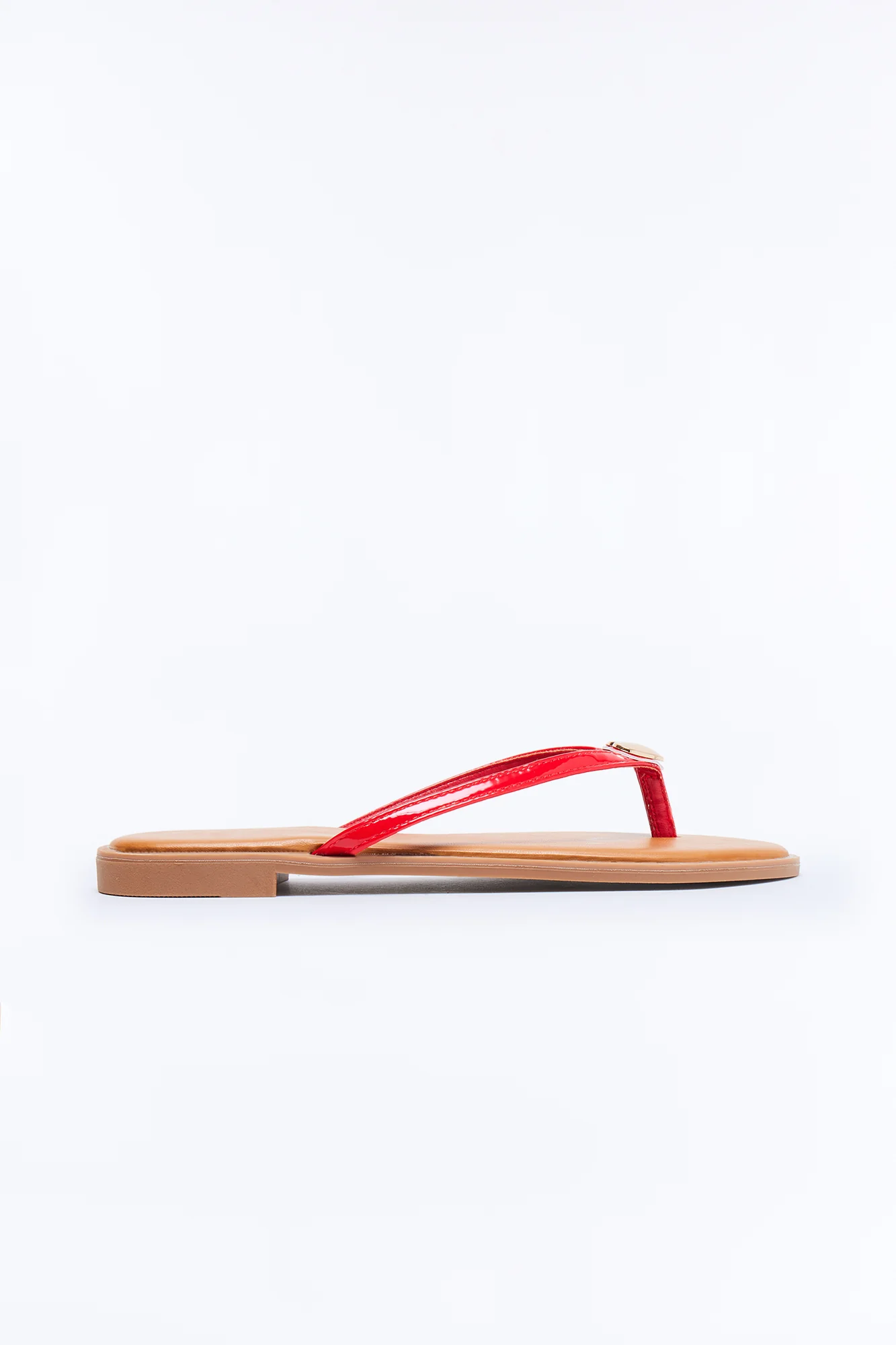 Rici Heart Flip Flops - Red