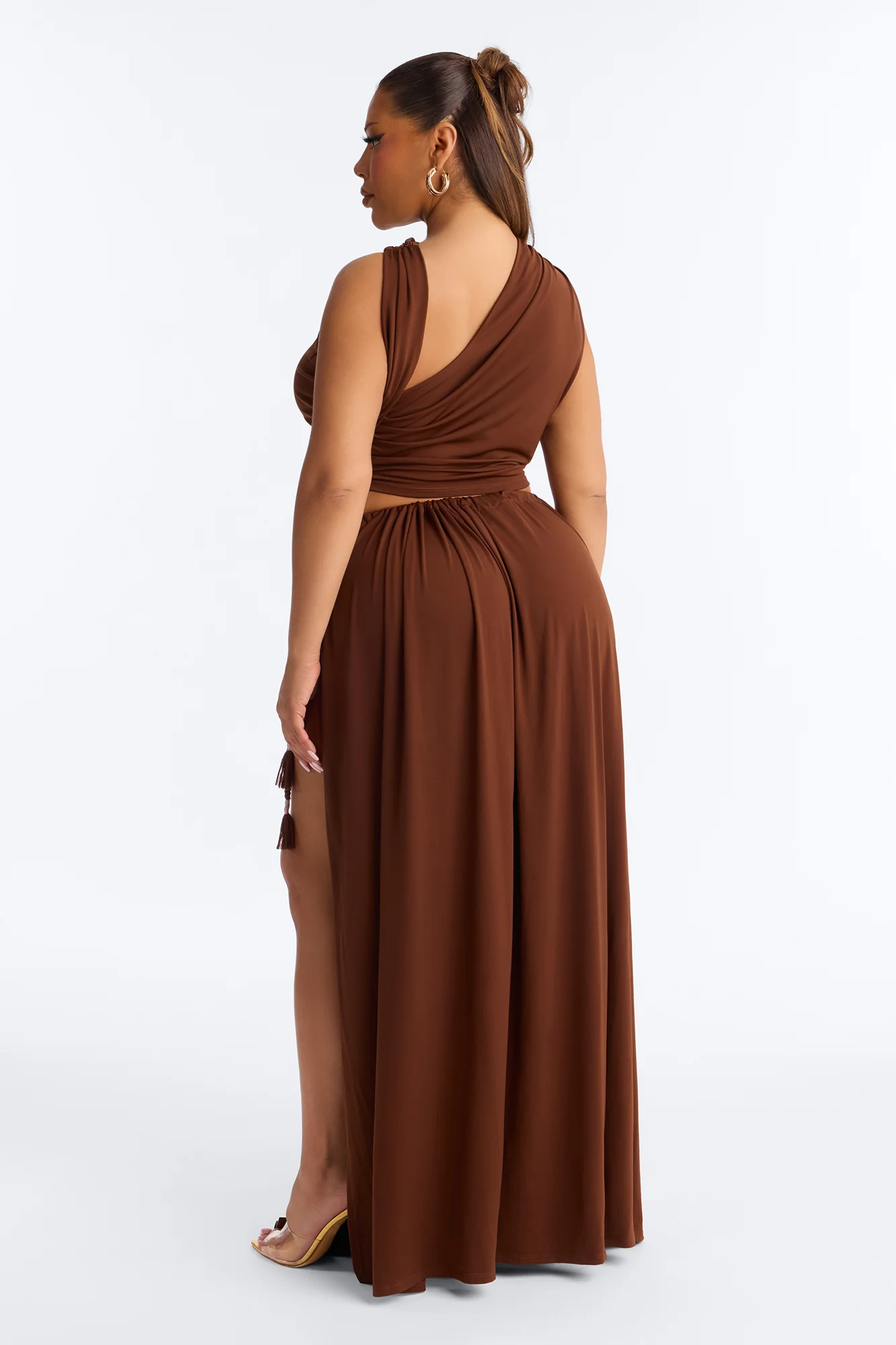 Riley Maxi Skirt Set - Brown - Image 8