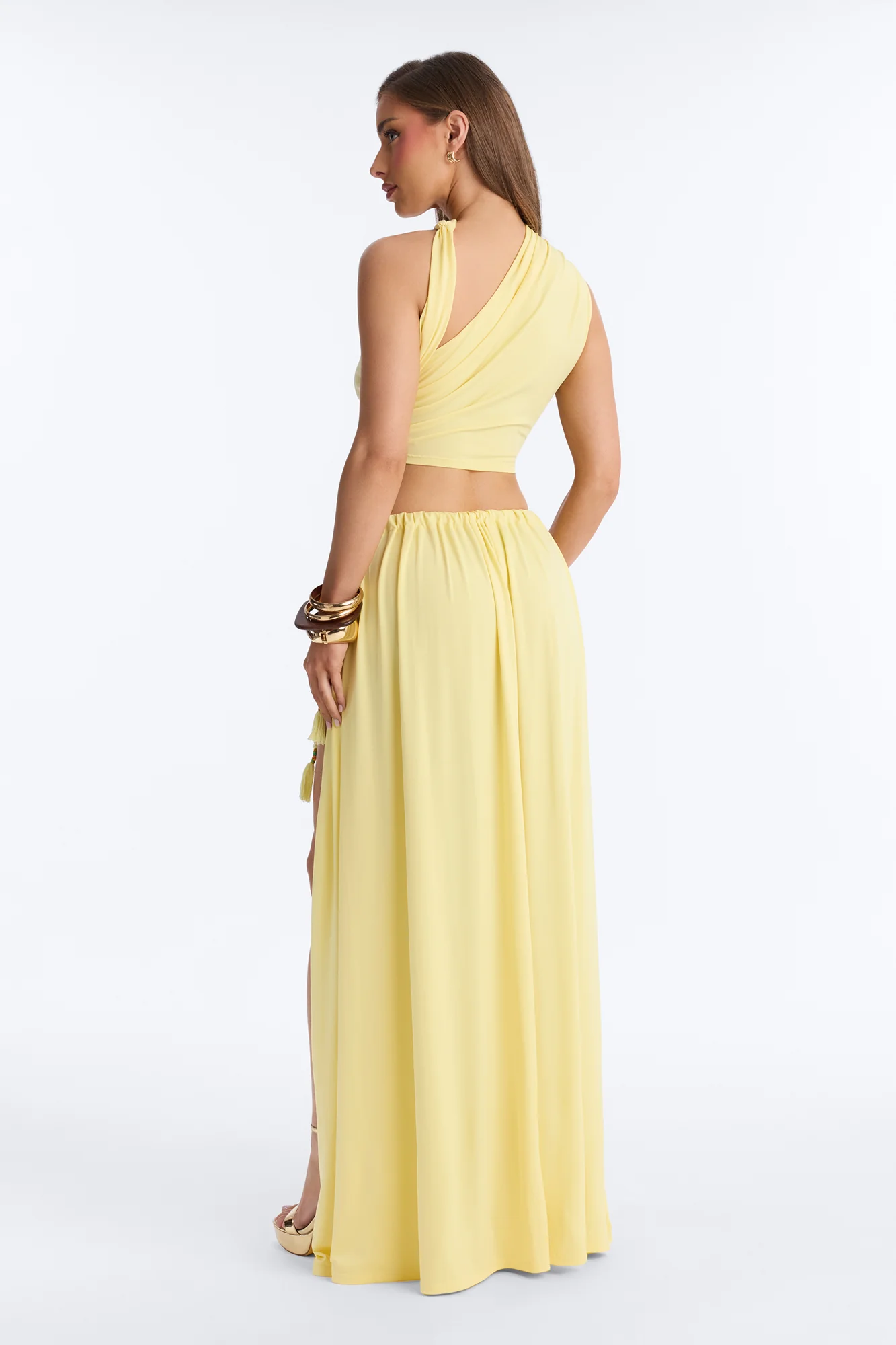 Riley Maxi Skirt Set - Yellow - Image 4