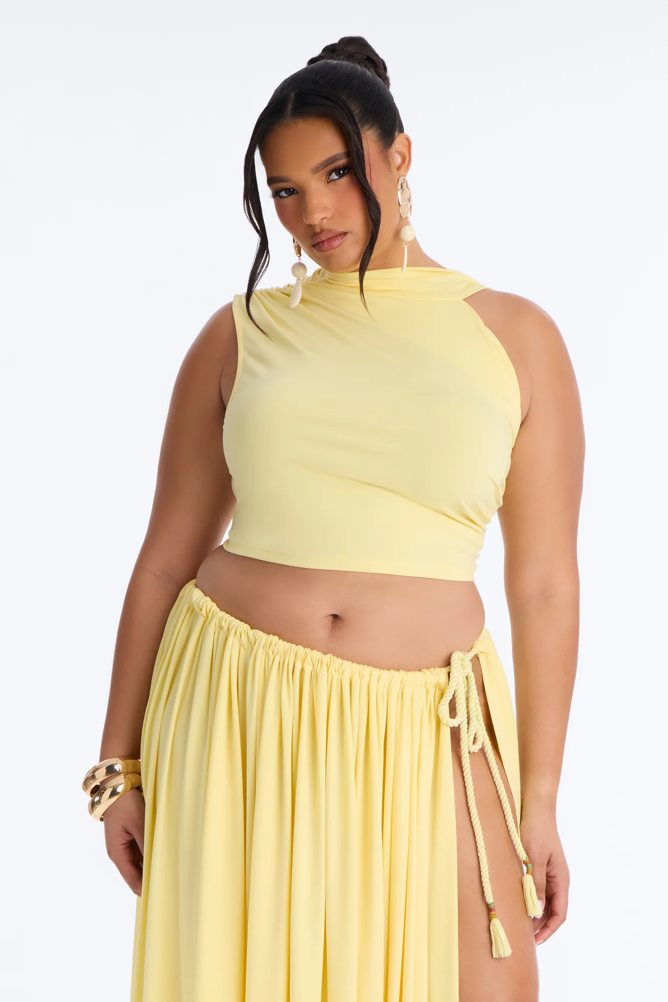 Riley Maxi Skirt Set - Yellow - Image 6