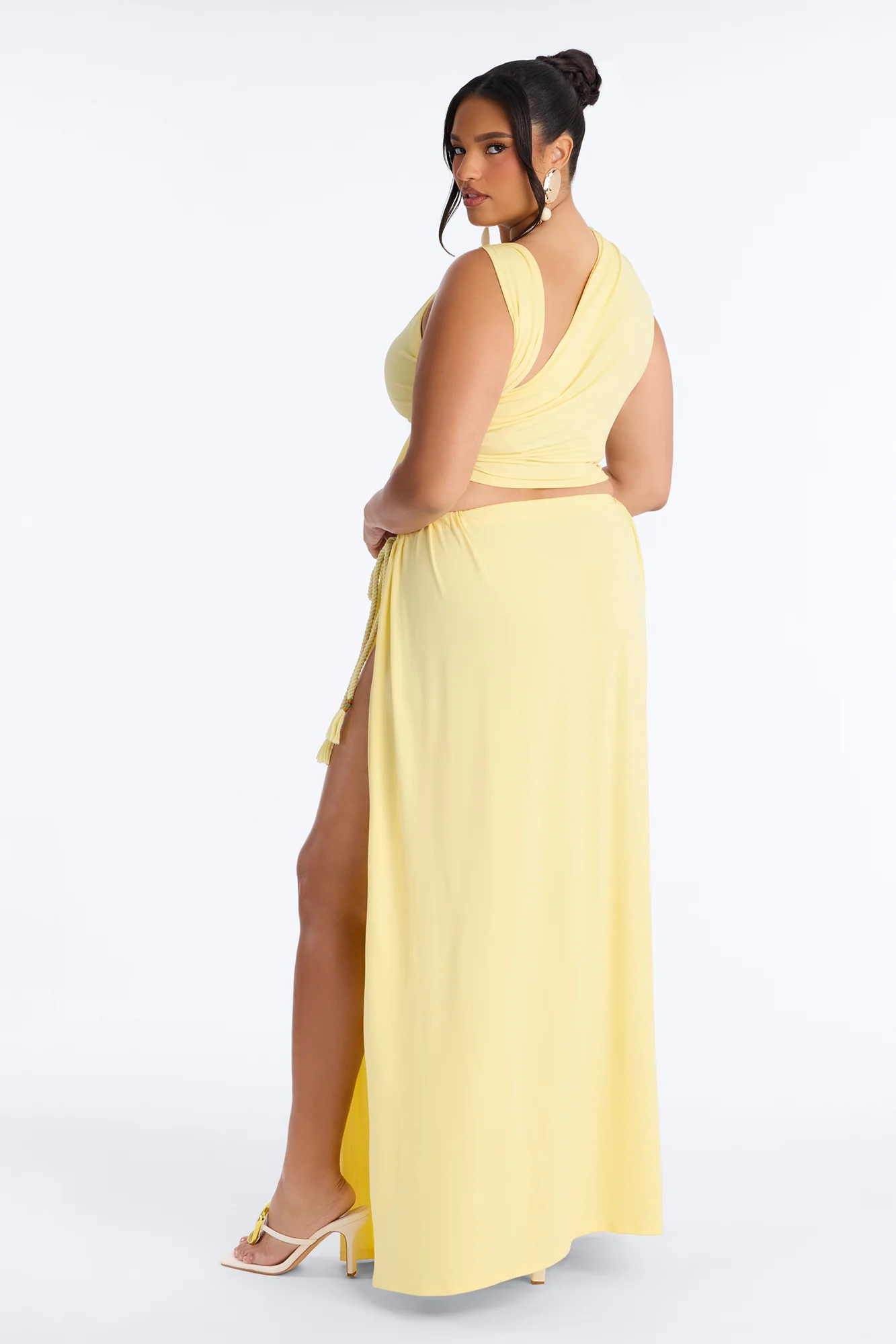Riley Maxi Skirt Set - Yellow - Image 8