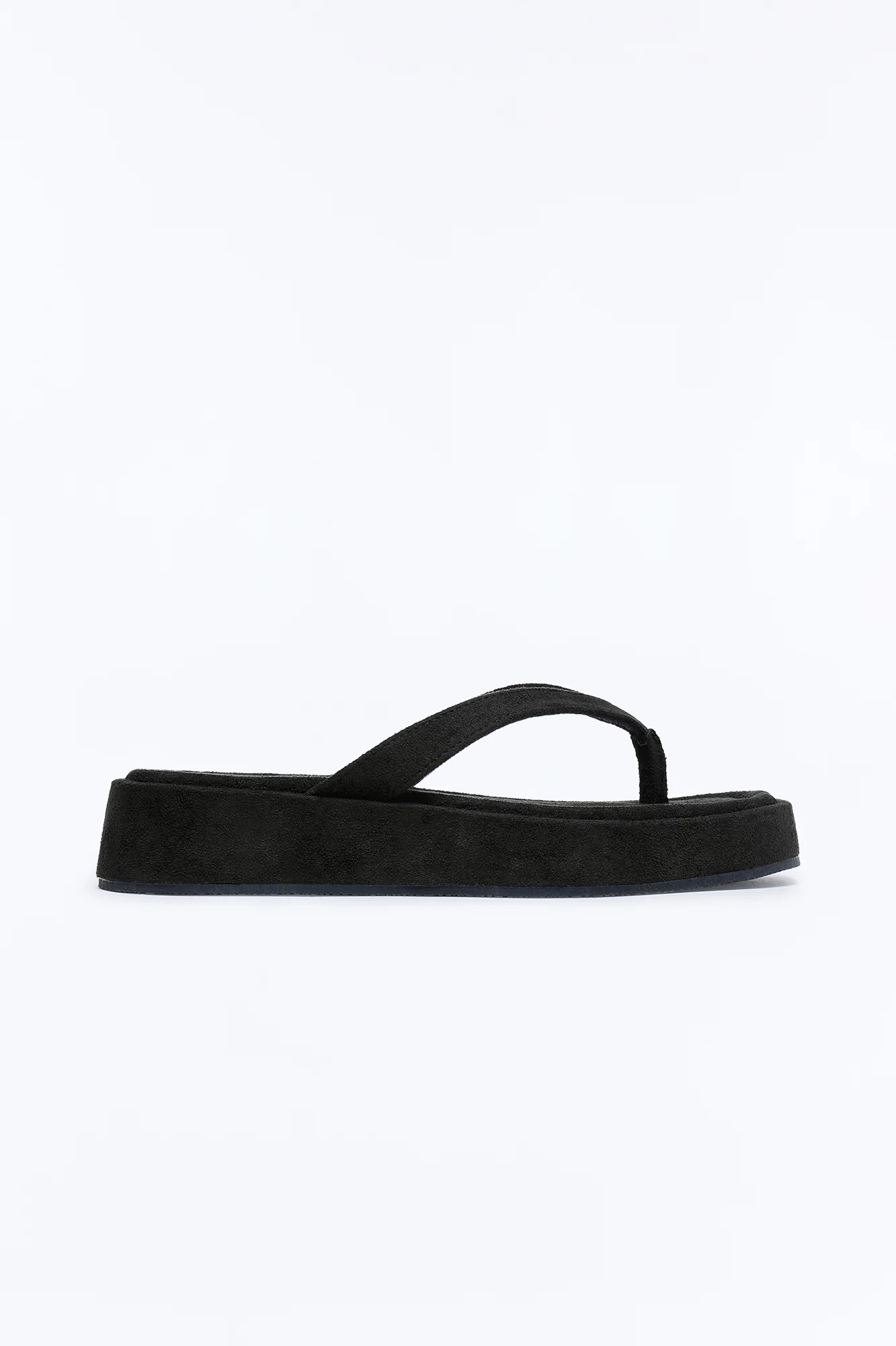 Riley Square Toe Flip Fops - Black