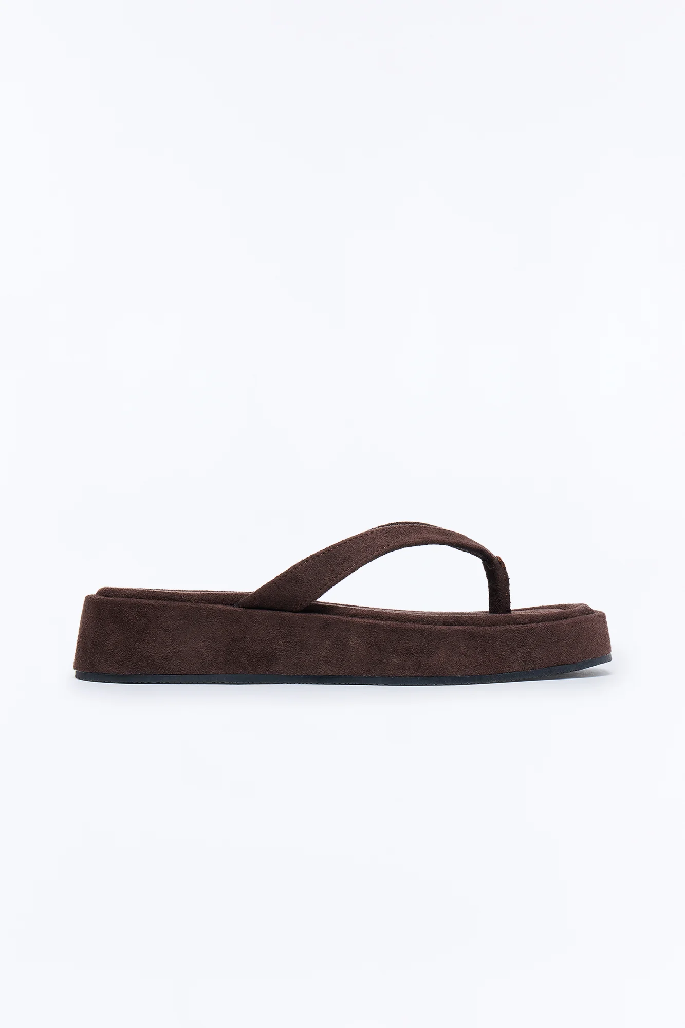 Riley Square Toe Flip Fops - Chocolate
