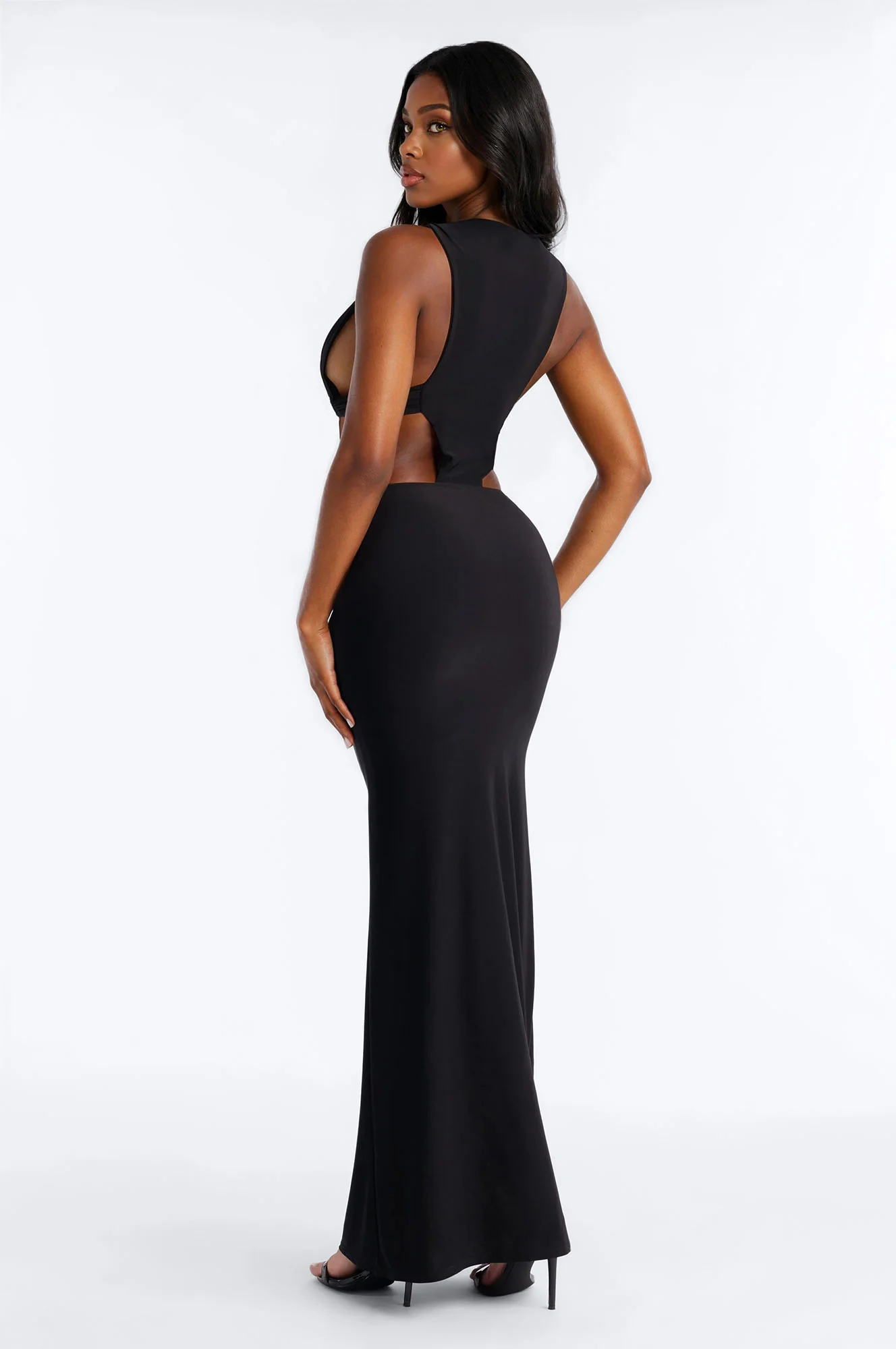 Ringleader Cut Out Maxi Dress - Black - Image 5