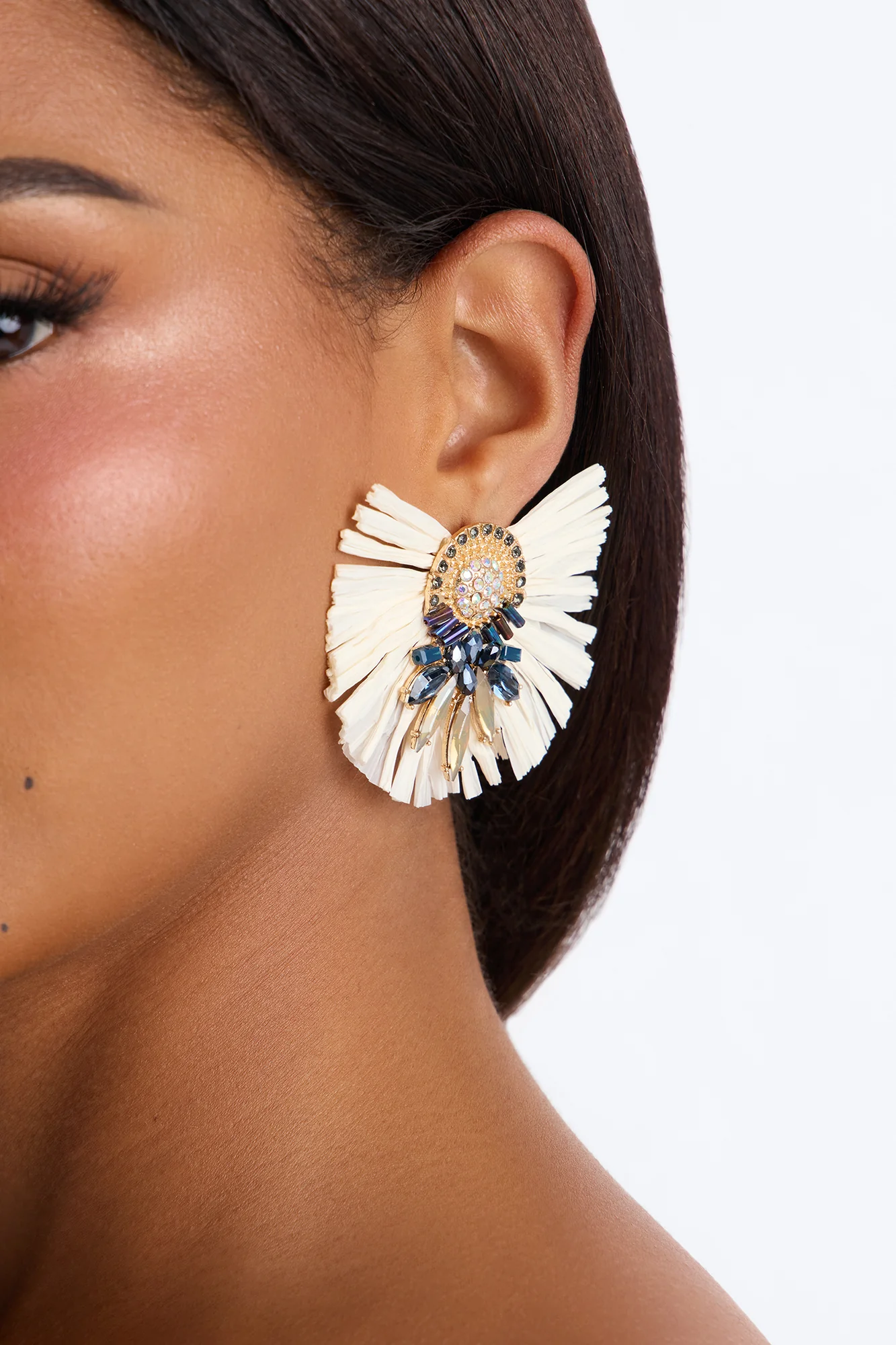 Rio Carnival Earrings - White/combo