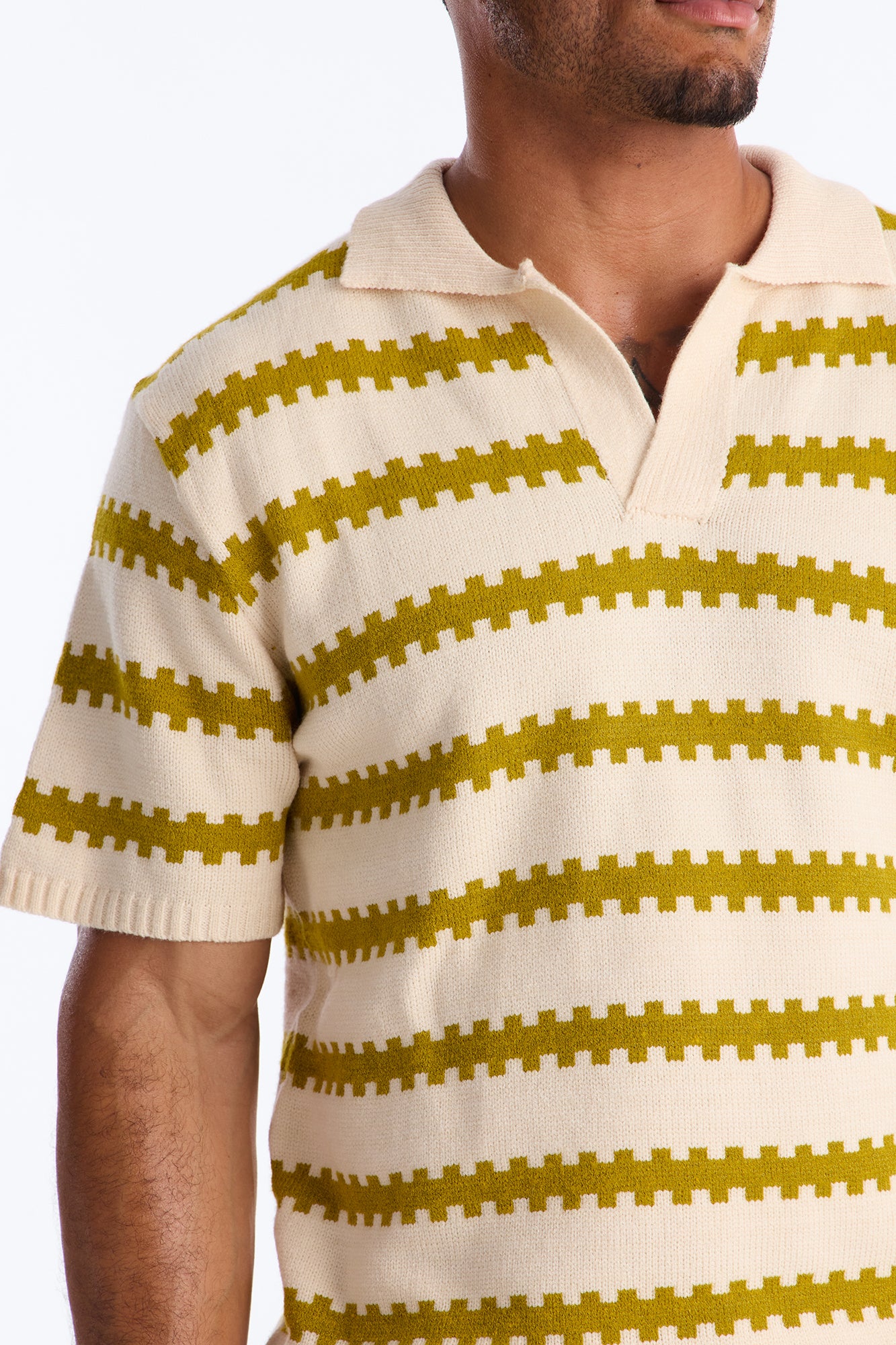 Ripple Stripe Johnny Polo - Green - Image 3