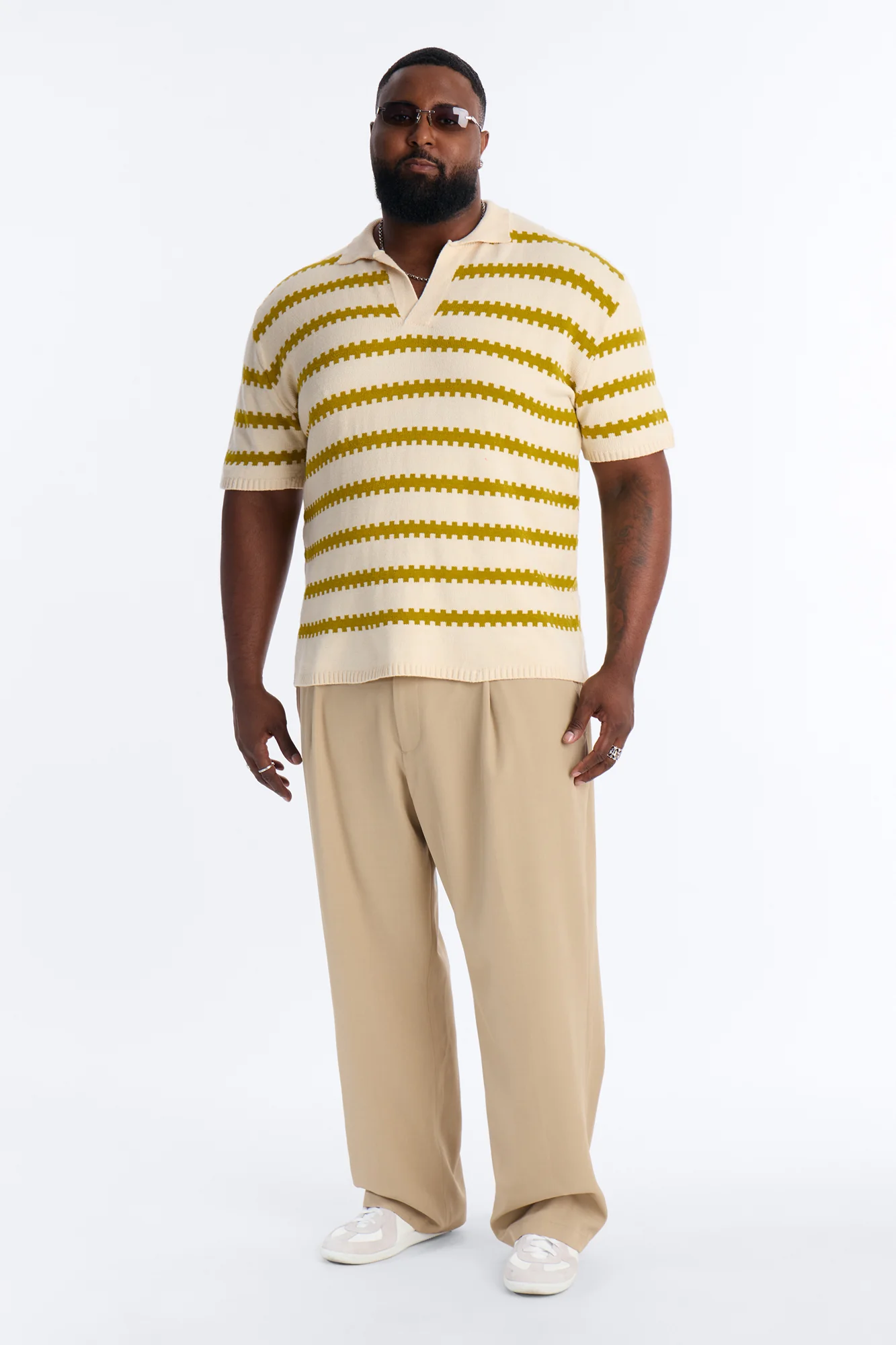 Ripple Stripe Johnny Polo - Green - Image 6