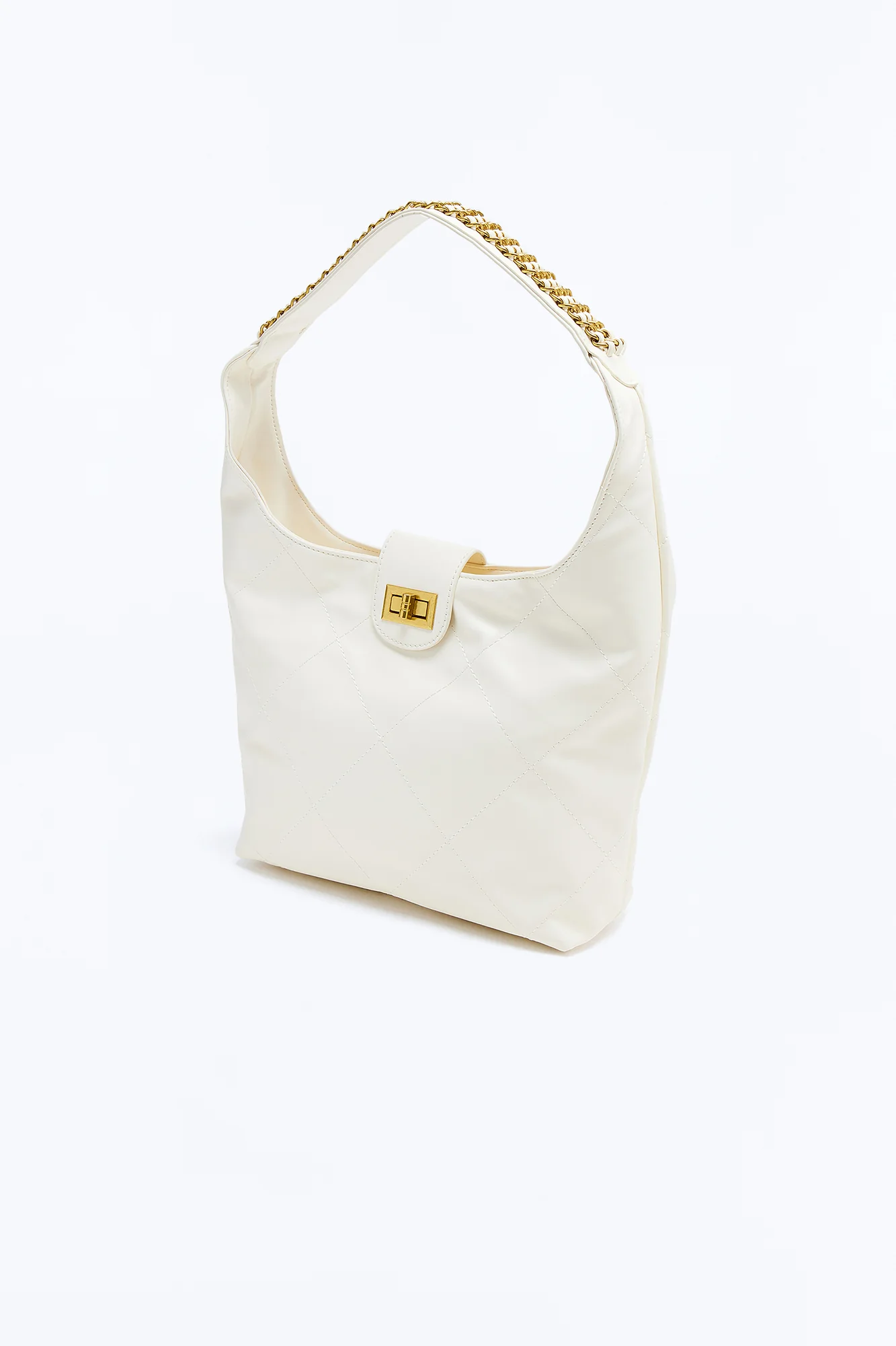 Risky Business Faux Leather Shoulder Bag - Ivory - Image 2
