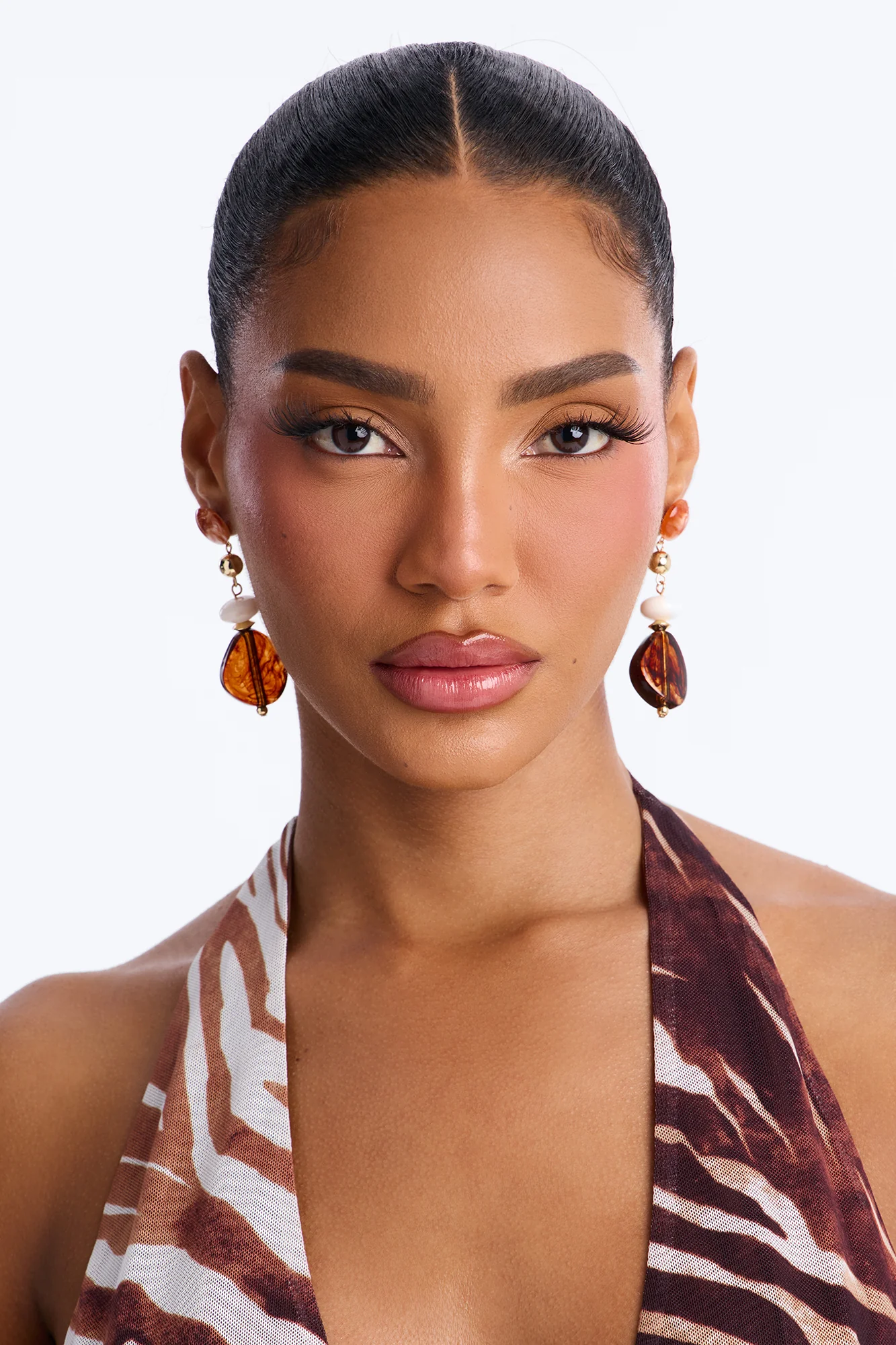 Rivera Maya Drop Earrings - Brown/combo - Image 2