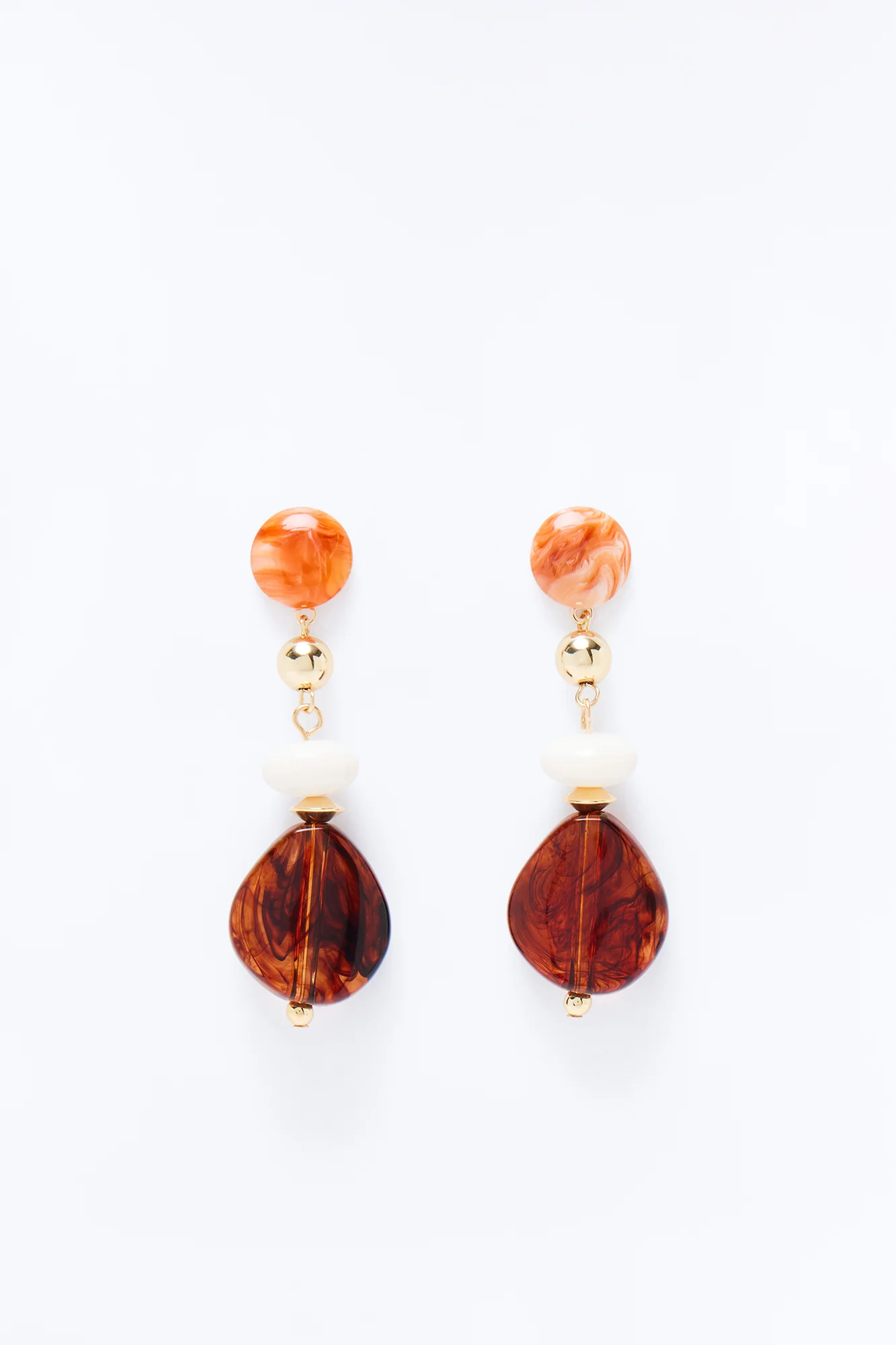 Rivera Maya Drop Earrings - Brown/combo - Image 3