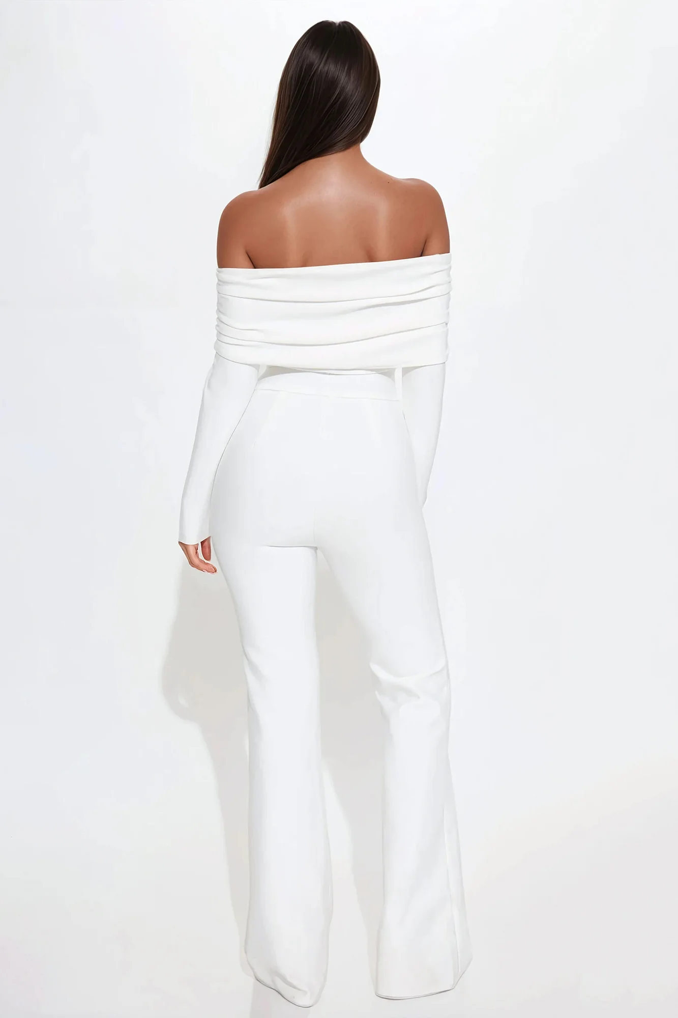 Robin Bandage Jumpsuit - White - Image 3