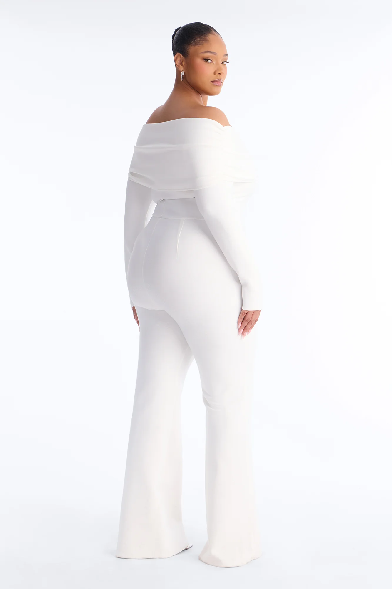 Robin Bandage Jumpsuit - White - Image 7