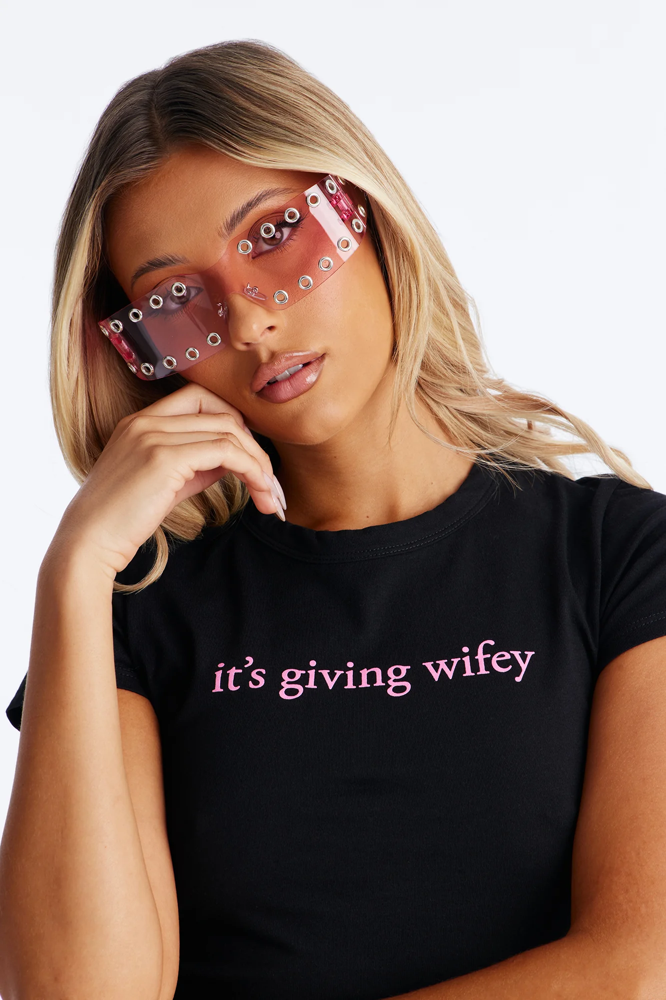 Rockstar Wifey Sunglasses - Pink - Image 2