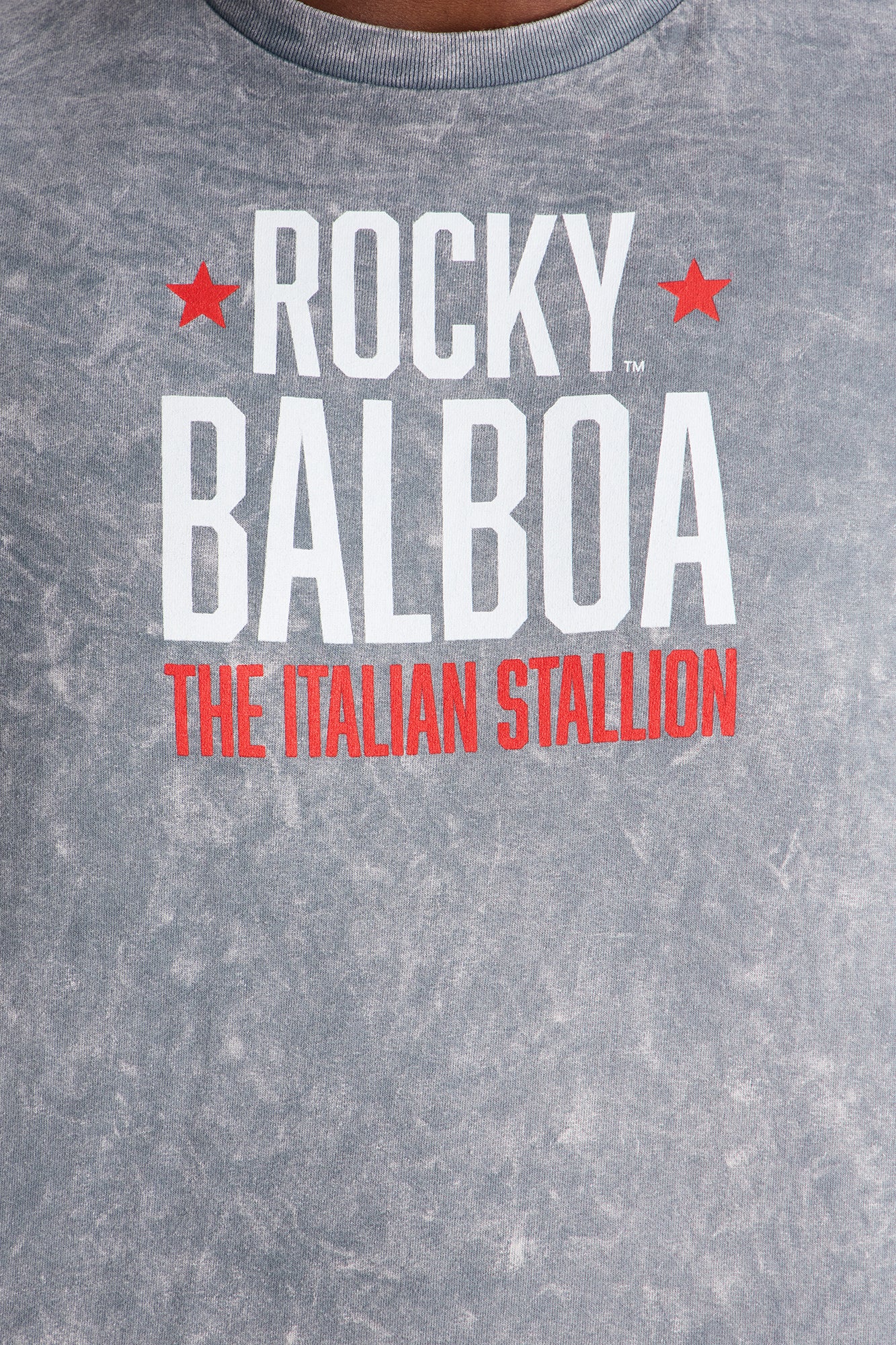 Rocky Balboa 1982 Short Sleeve Tee - Grey Mineral Wash - Image 7