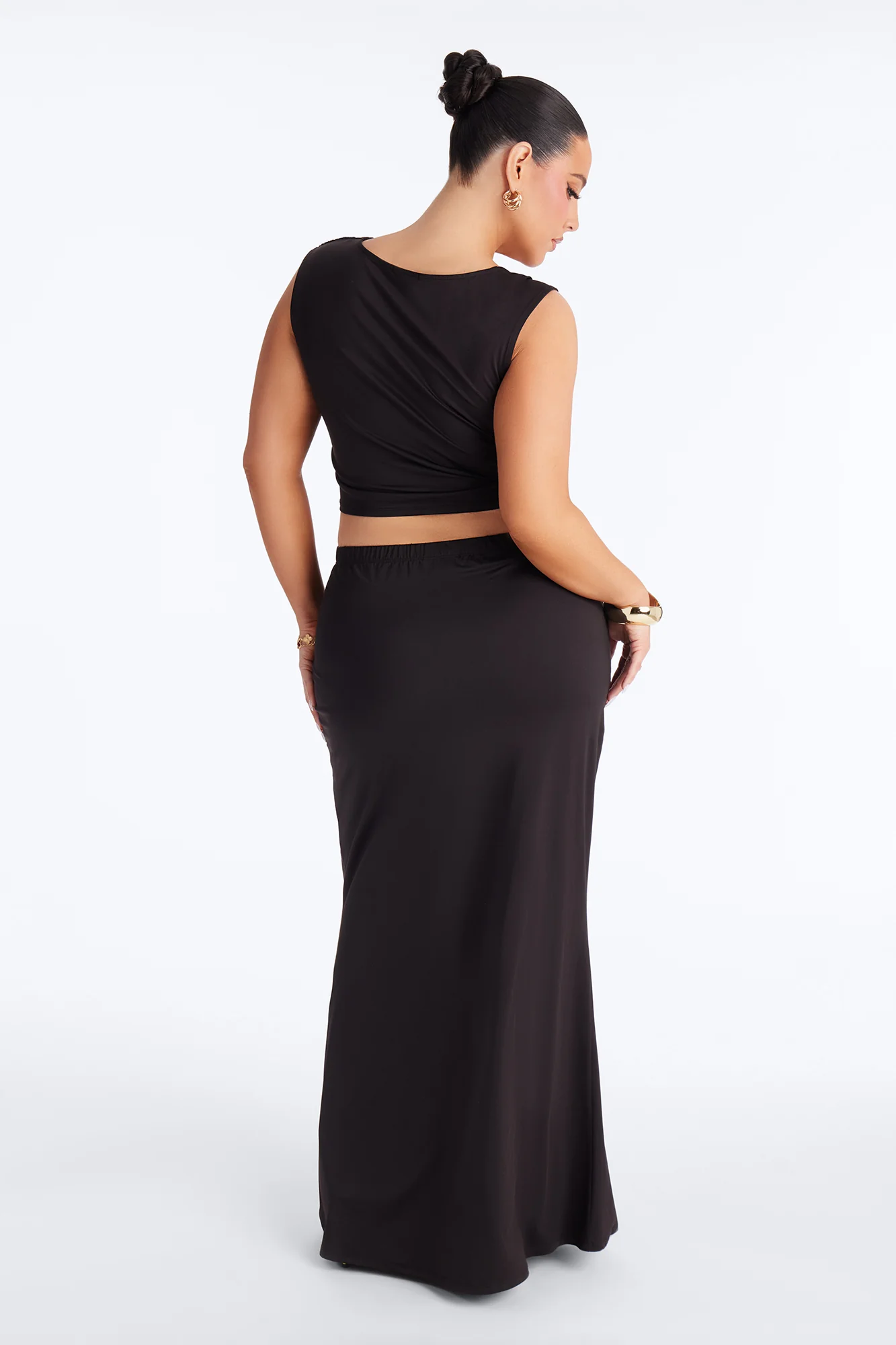 Romance Me Hardware Maxi Skirt Set - Black - Image 9