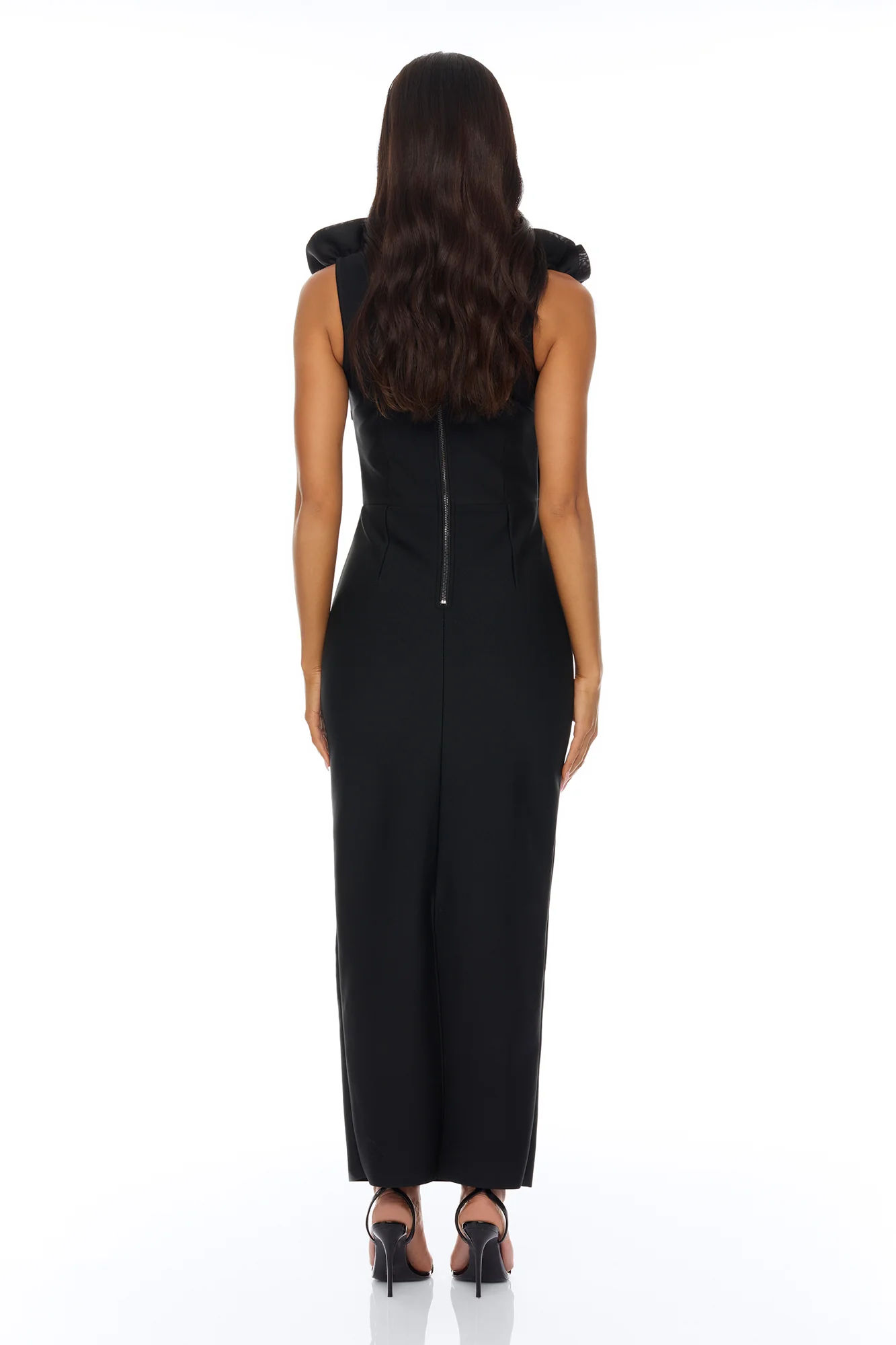 Rosalia Rosette Bandage Maxi Dress - Black - Image 4