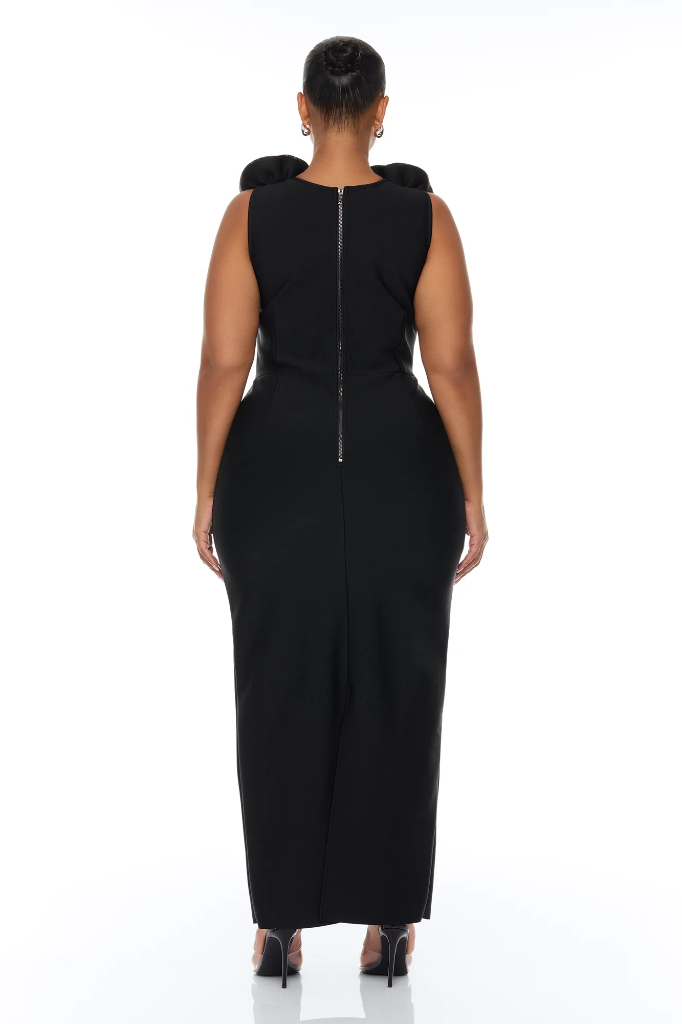 Rosalia Rosette Bandage Maxi Dress - Black - Image 8