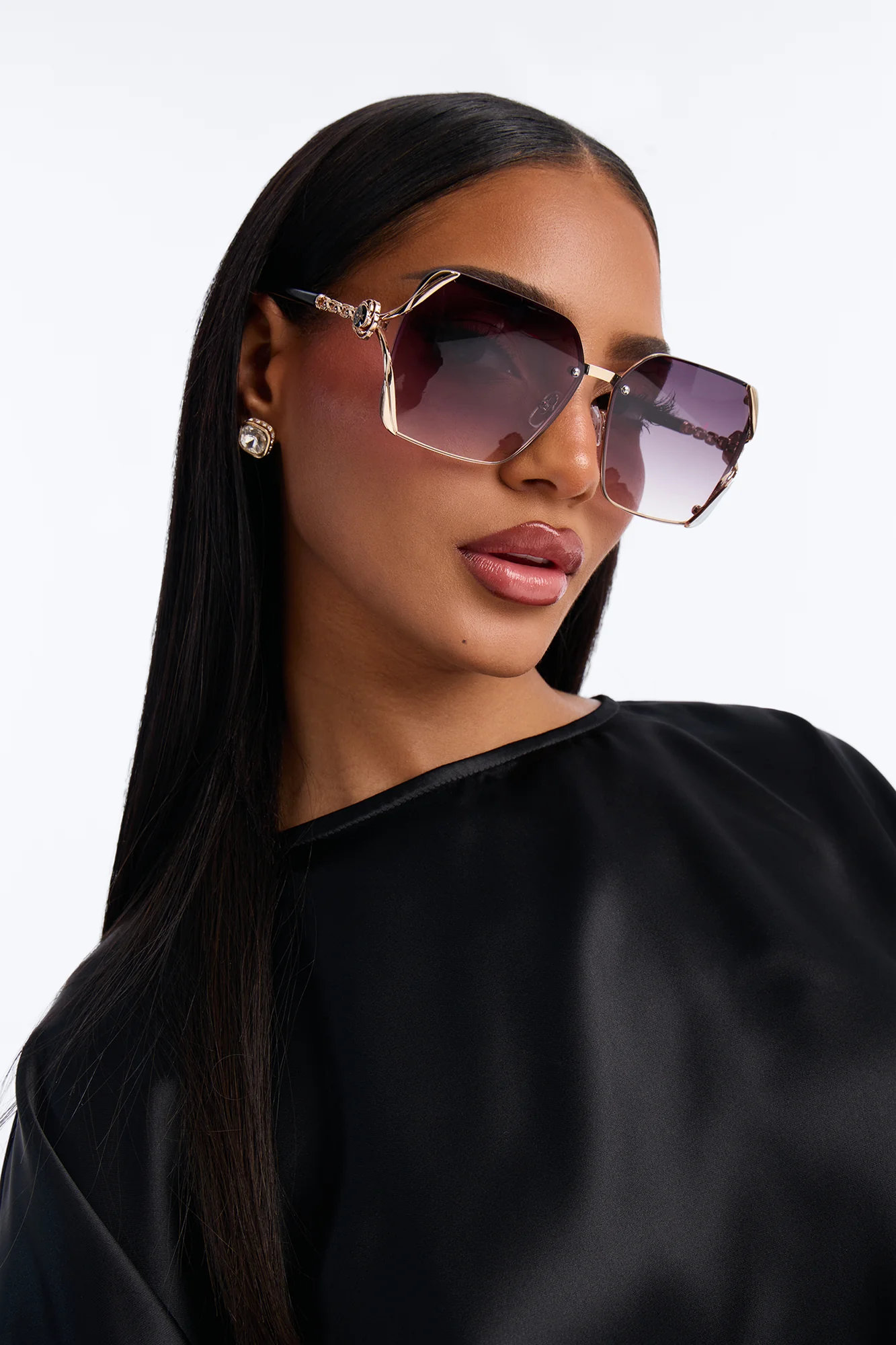 Rosalie Sunglasses - Black/Gold