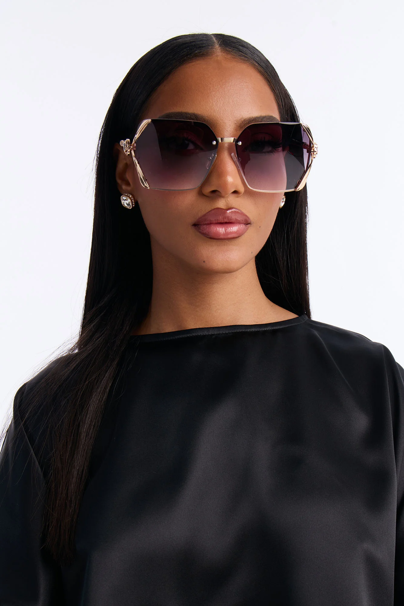 Rosalie Sunglasses - Black/Gold - Image 2