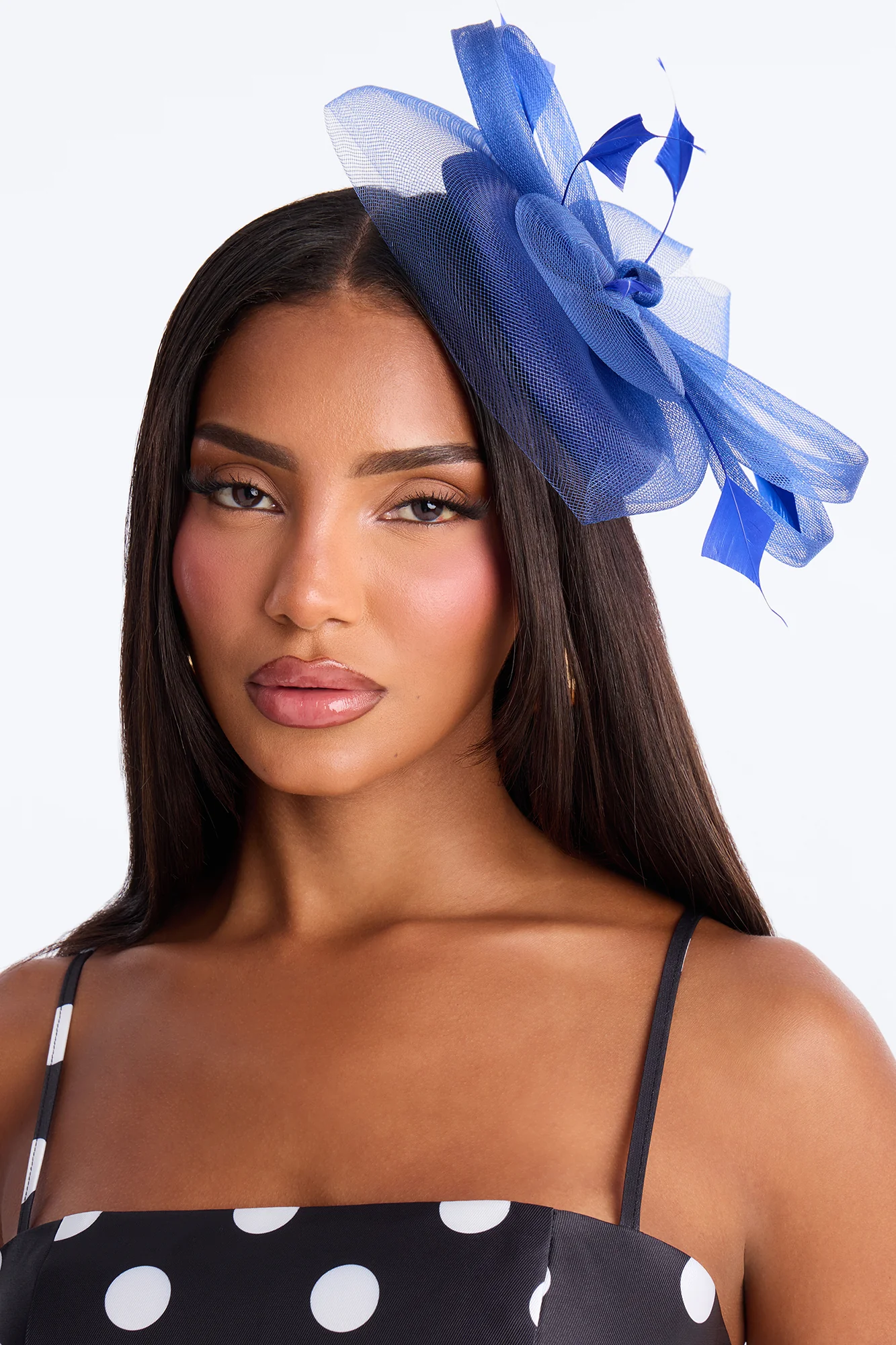 Rose Of The Run Fascinator - Blue