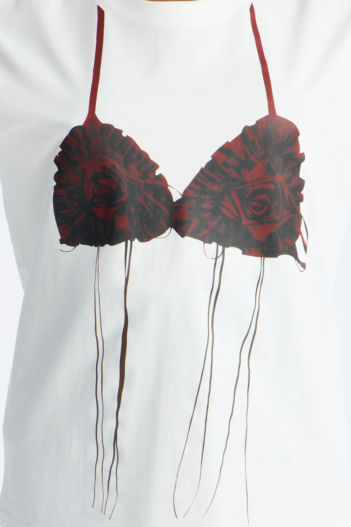 Rose Seduction Tee - White - Image 3
