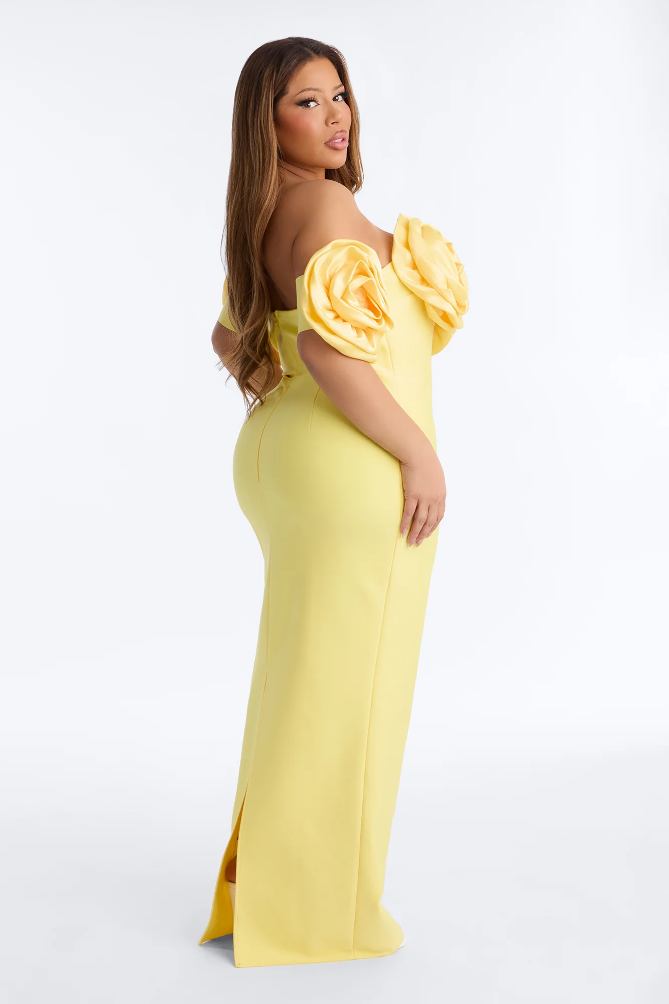Rosetta Bandage Gown - Butter Yellow - Image 7