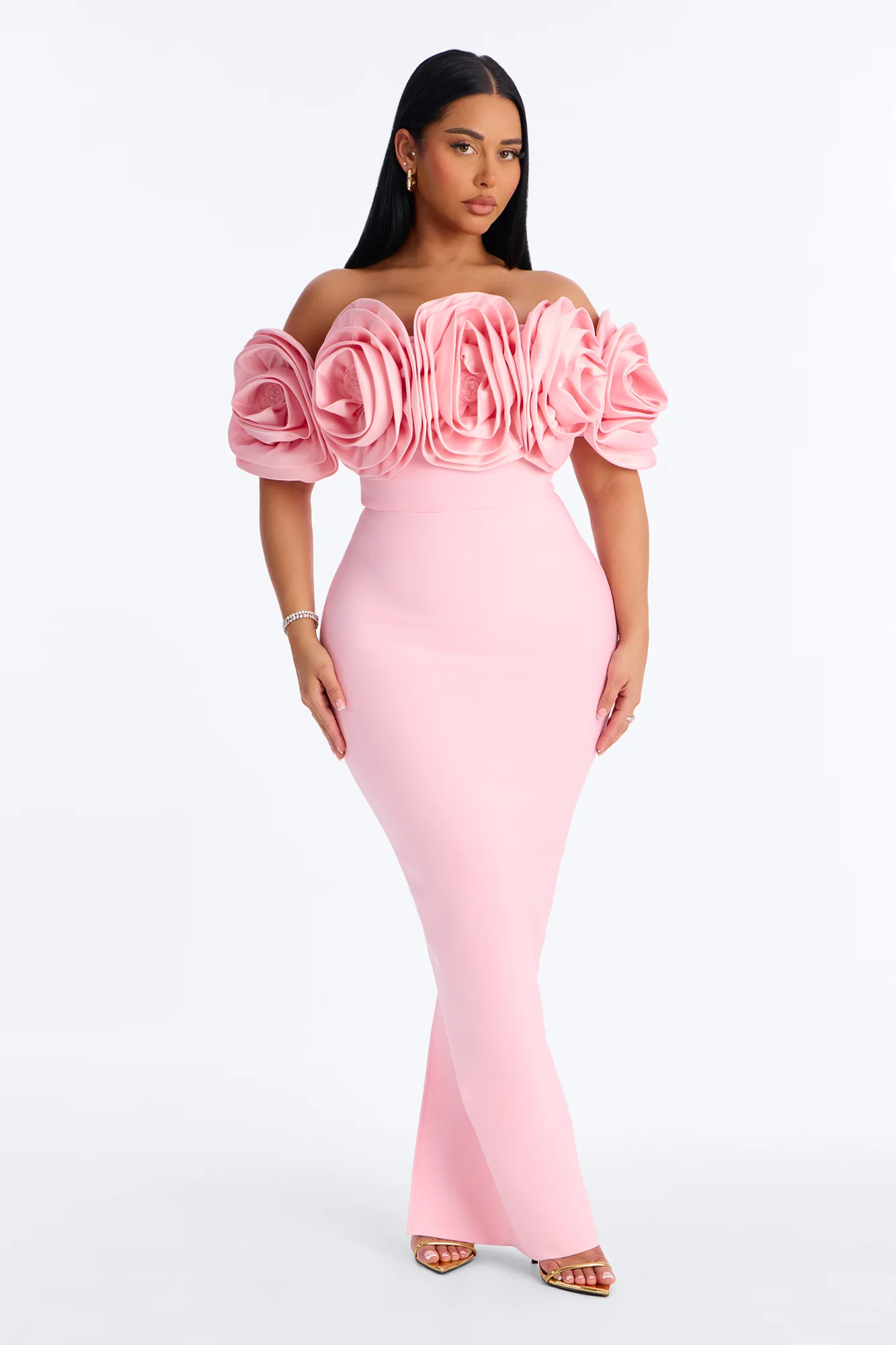 Rosetta Bandage Gown - Light Pink