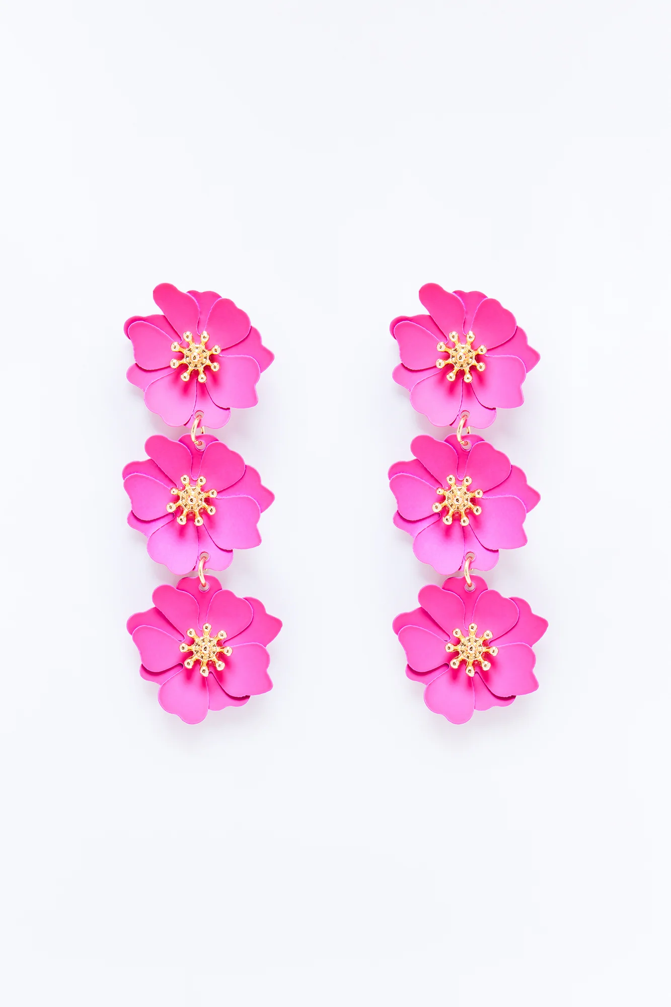 Rosy Radiance Drop Earrings - Pink - Image 3