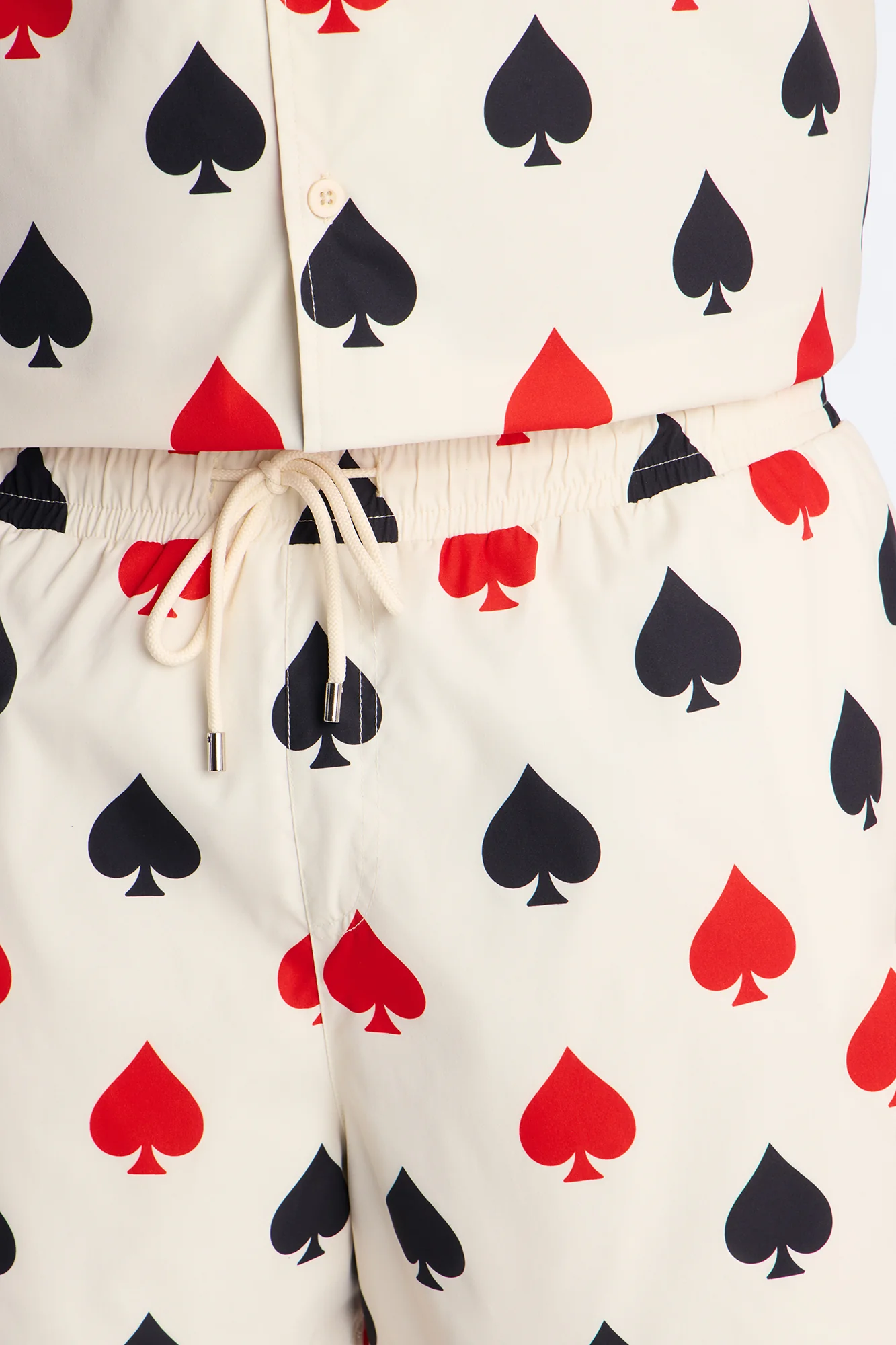 Royal Spade Swim Trunk 4″ - Off White/combo - Image 3