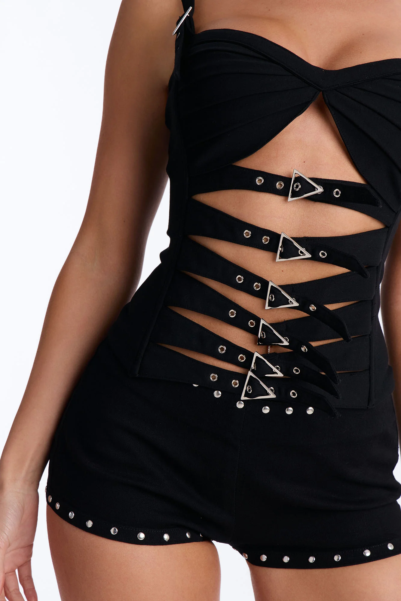 Run the Night Belted Top - Black - Image 3
