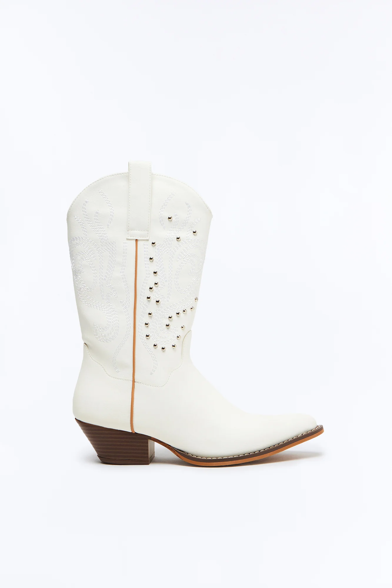 Rustic Cowboy Boots - White