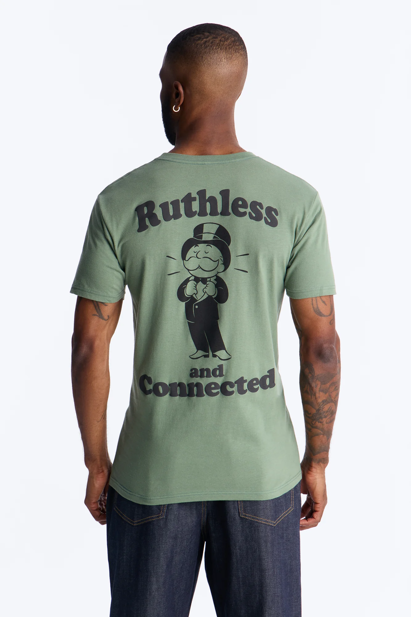 Ruthless Monopoly Short Sleeve Tee - Sage - Image 4