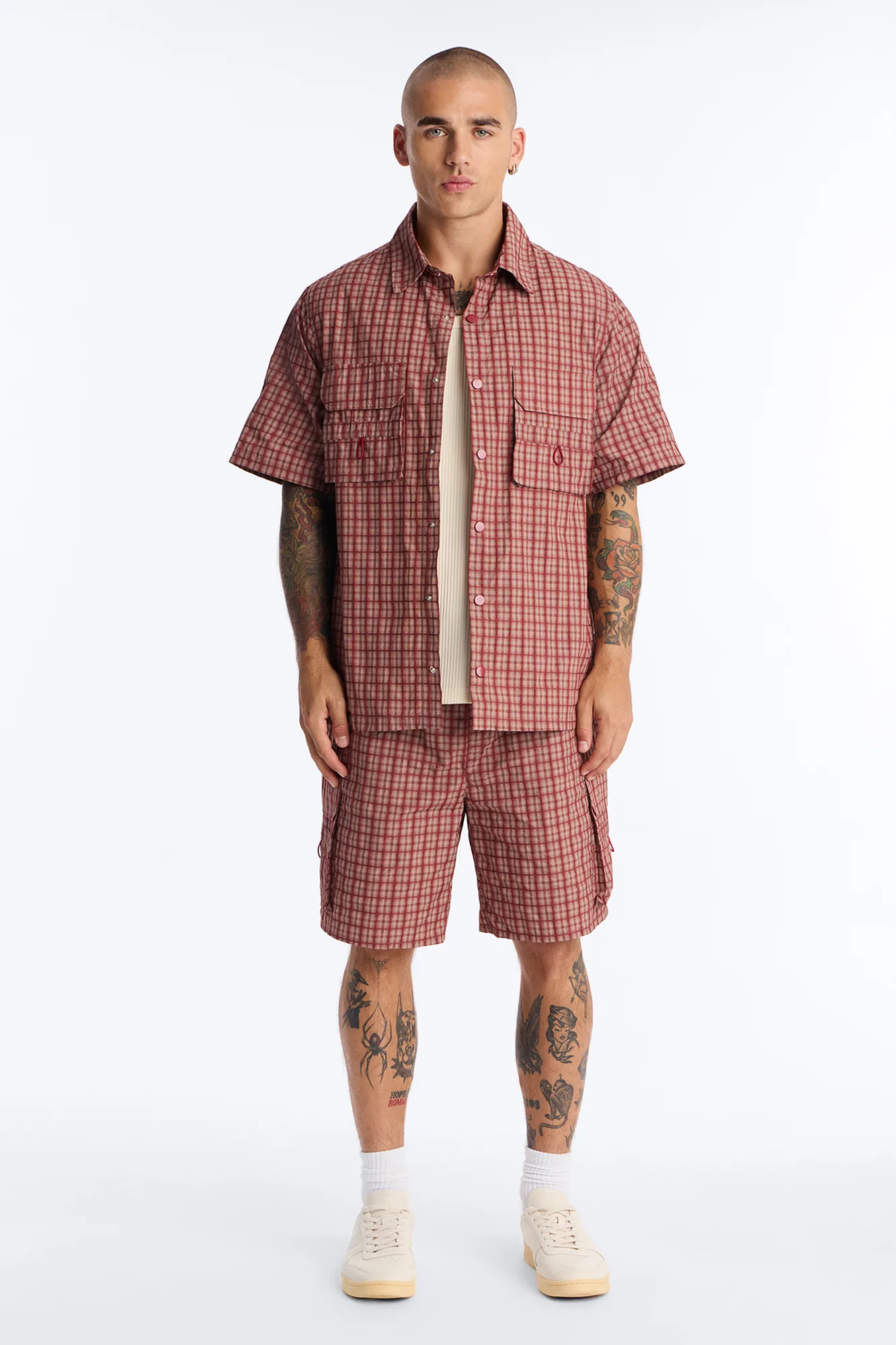 Ryder Plaid Button Up Shirt - Red/combo - Image 2