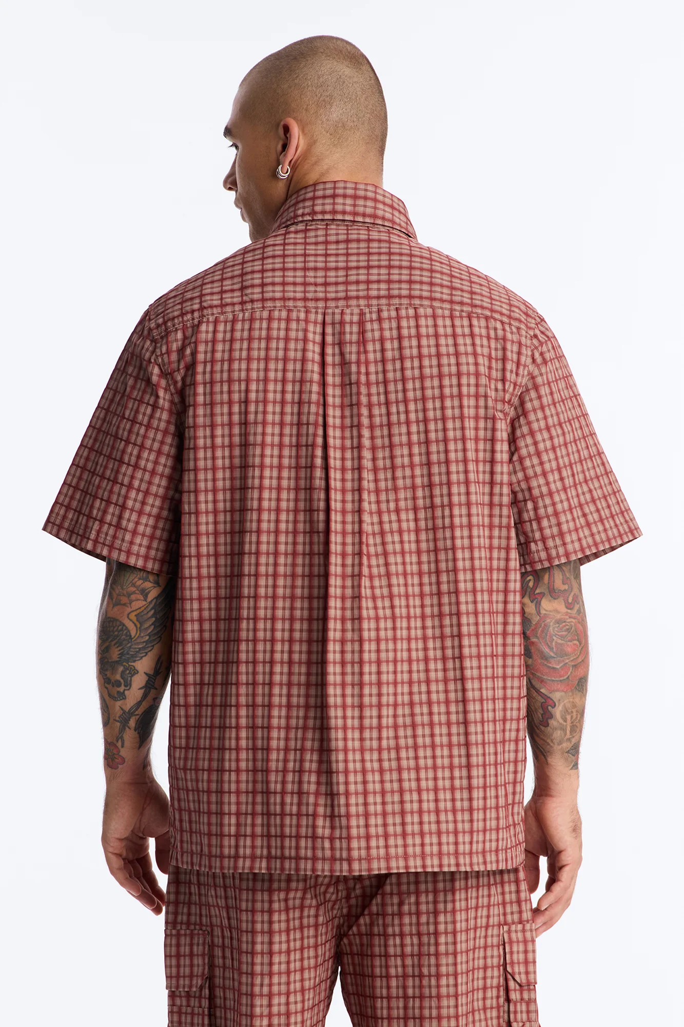 Ryder Plaid Button Up Shirt - Red/combo - Image 4