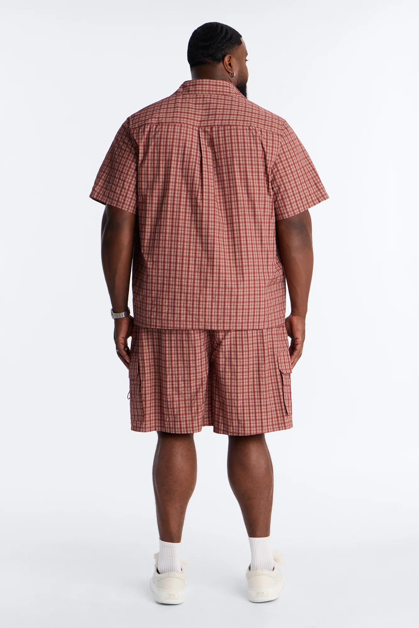 Ryder Plaid Button Up Shirt - Red/combo - Image 8