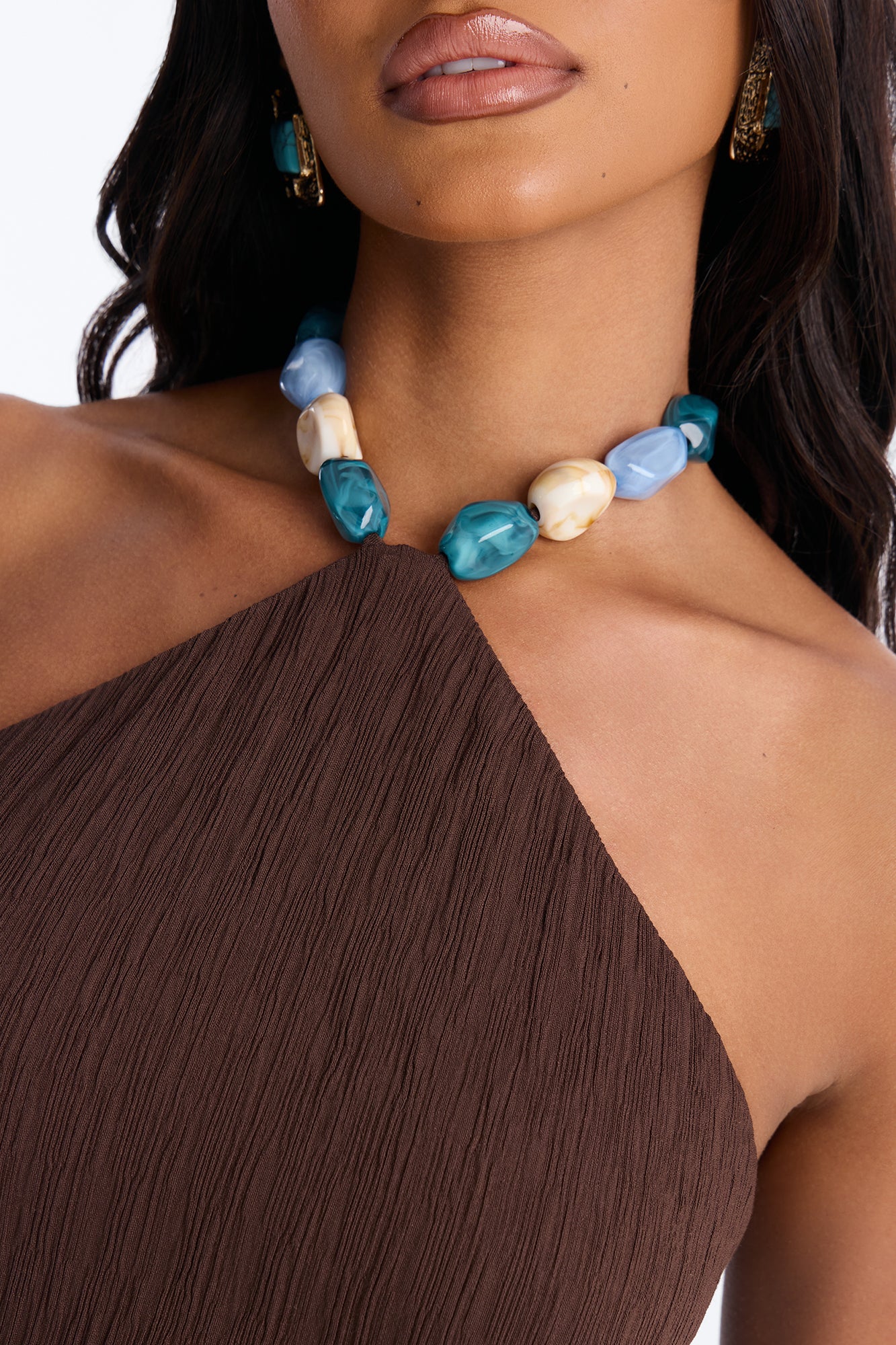 Rylee Halter Maxi Dress - Chocolate - Image 3
