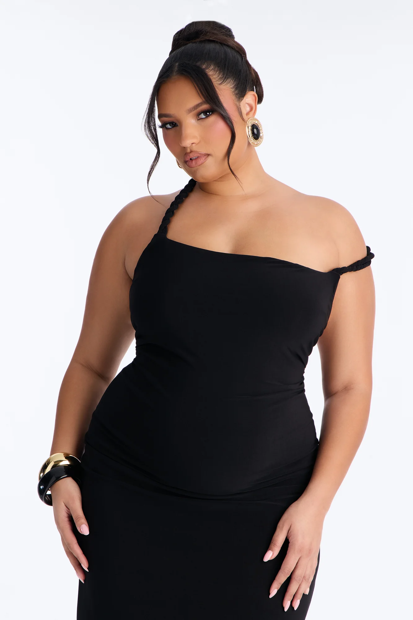 Sabina Twist Backless Maxi Dress - Black - Image 6