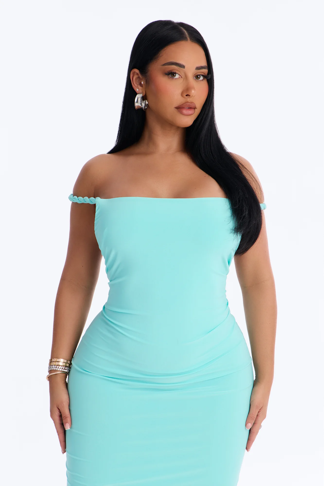 Sabina Twist Backless Maxi Dress - Mint - Image 5