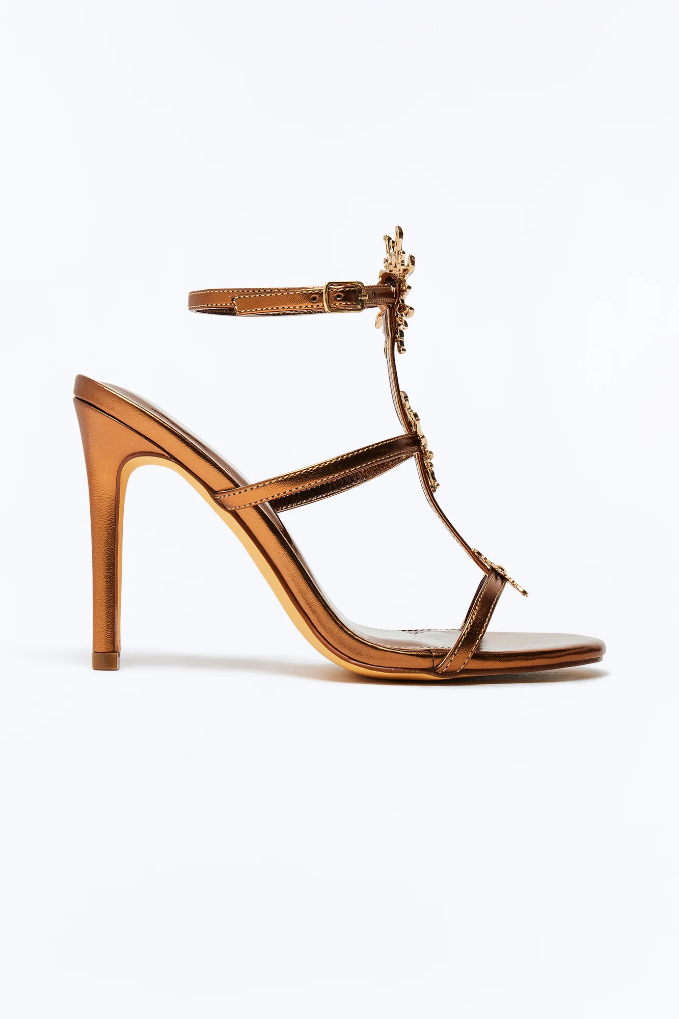 Safari Sun Hardware Heels - Brown