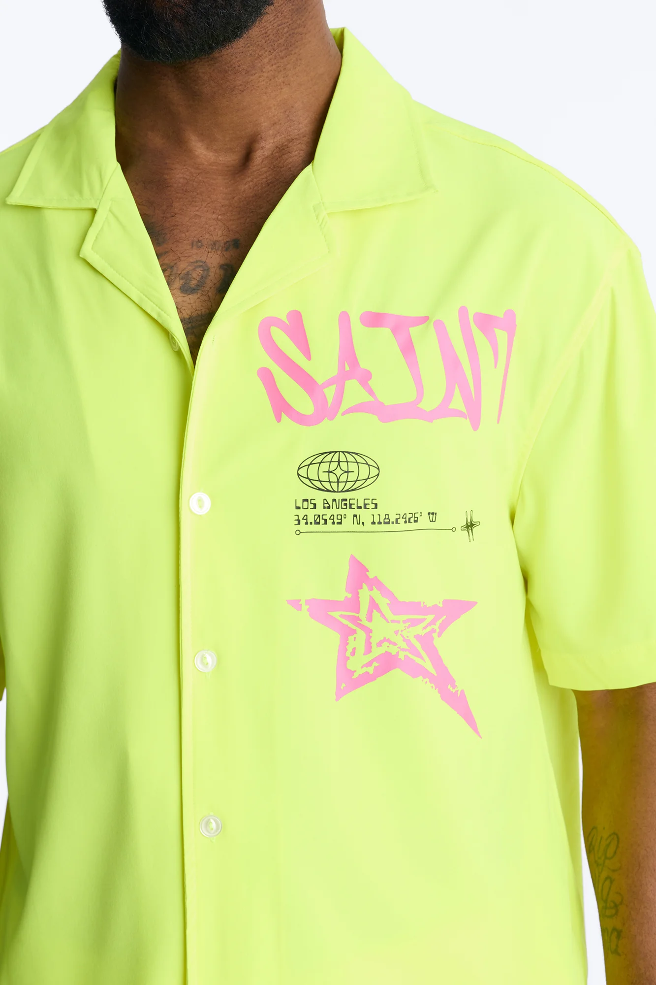 Saints And Stars Button Up Shirt - Yellow - Image 3